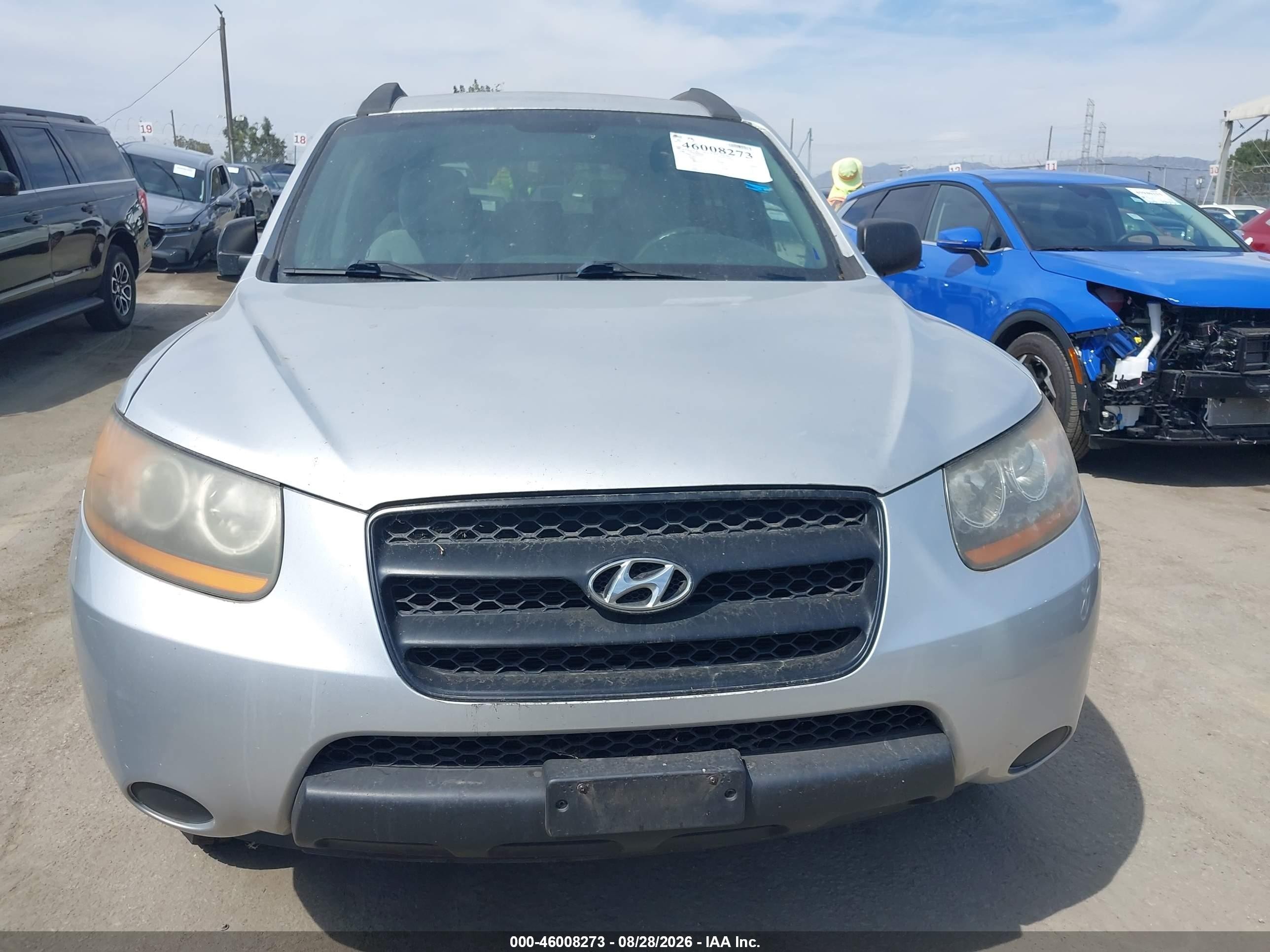 2009 Hyundai Santa Fe Gls Silver vin: 5NMSG13D89H259499