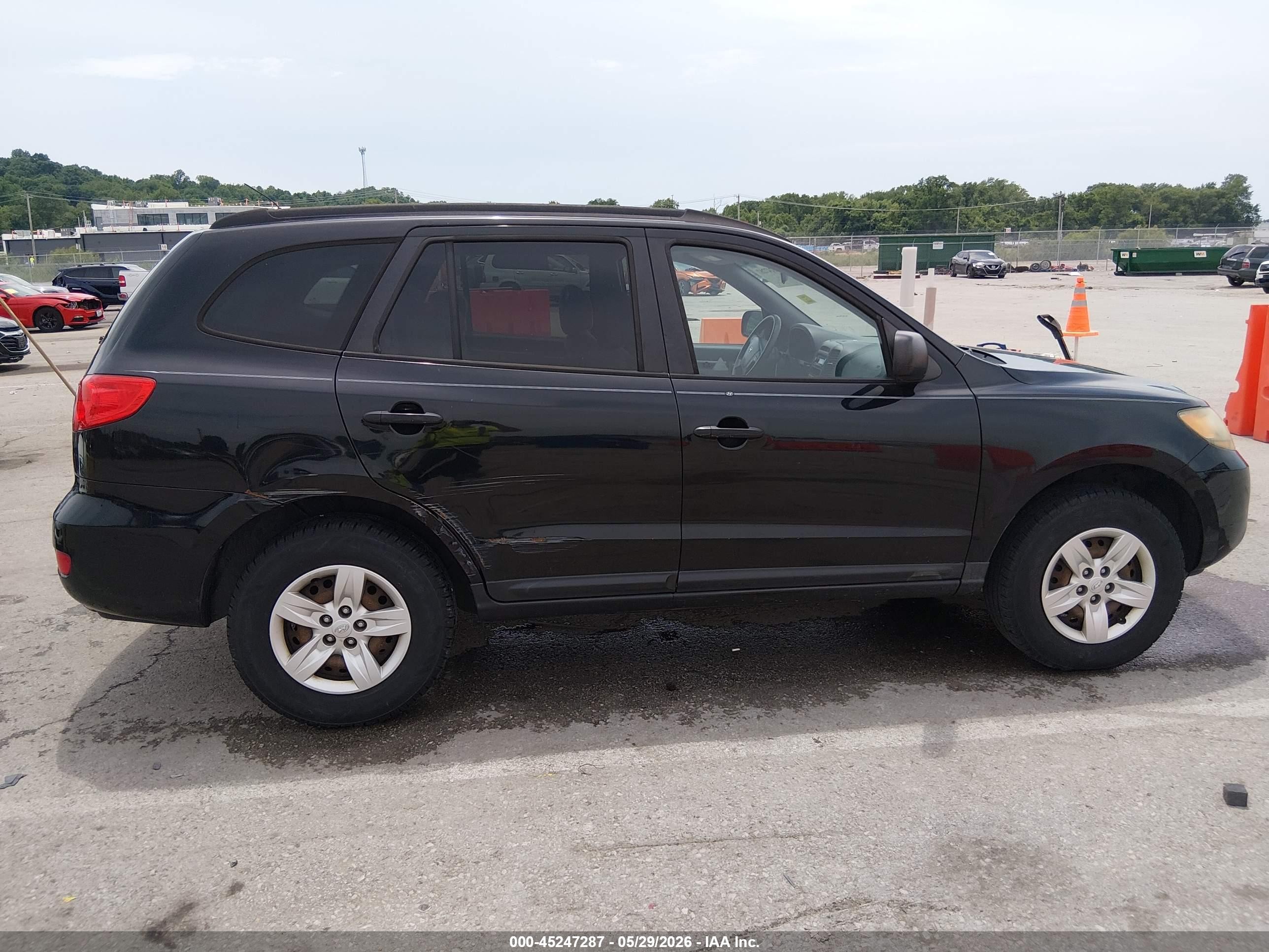2009 Hyundai Santa Fe Gls Black vin: 5NMSG13D89H277355