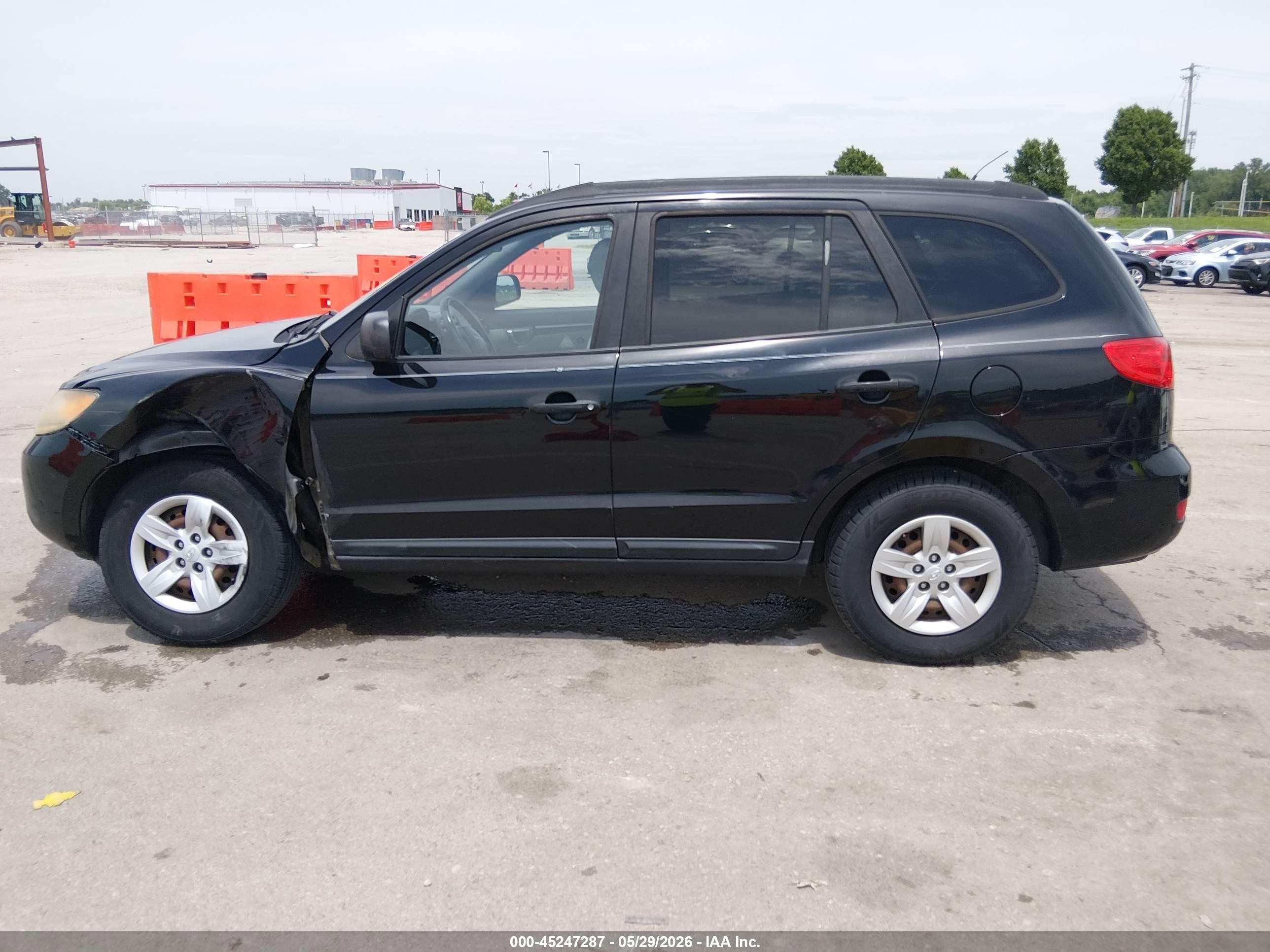 2009 Hyundai Santa Fe Gls Black vin: 5NMSG13D89H277355