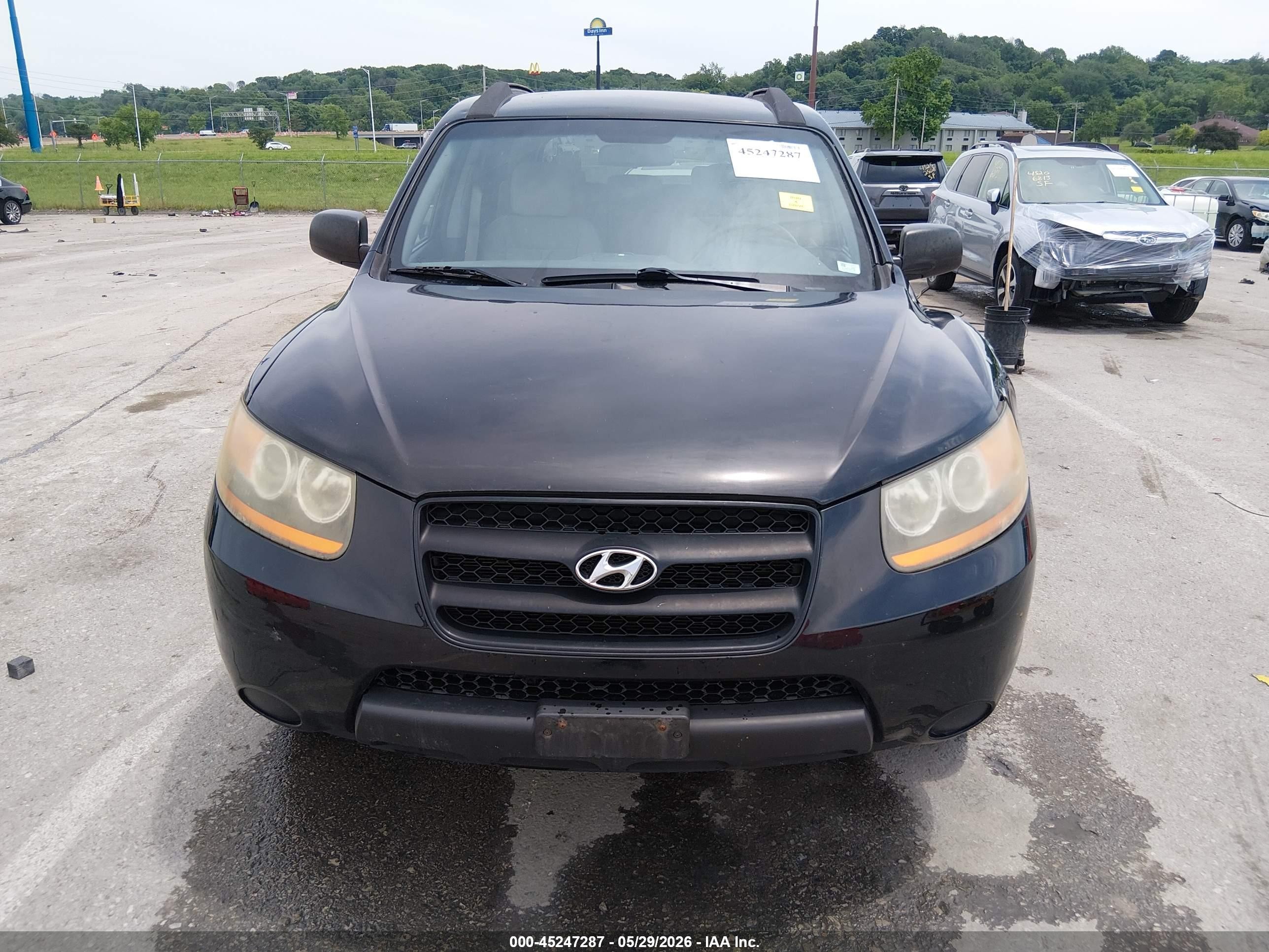 2009 Hyundai Santa Fe Gls Black vin: 5NMSG13D89H277355