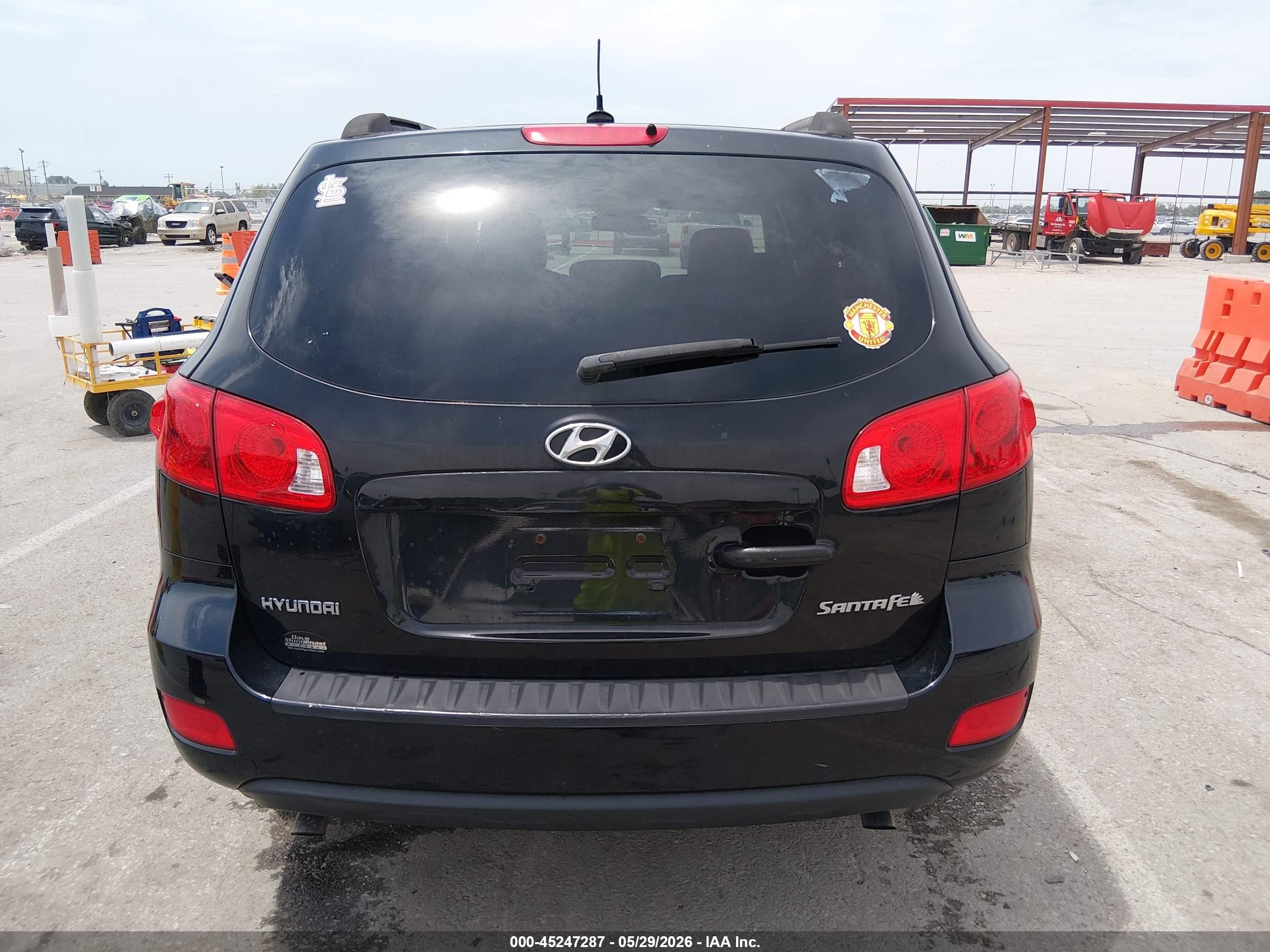 2009 Hyundai Santa Fe Gls Black vin: 5NMSG13D89H277355