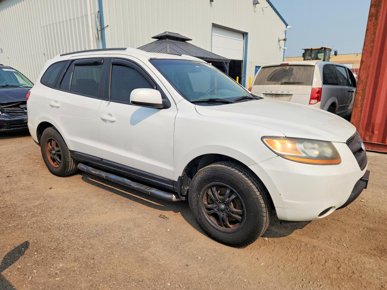 2009 Hyundai Santa Fe Gls White vin: 5NMSG13D89H284192