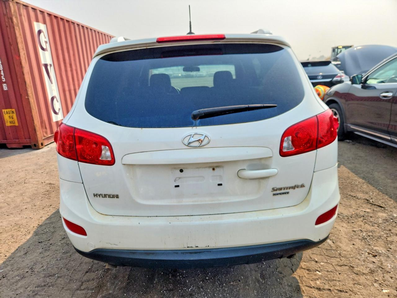 2009 Hyundai Santa Fe Gls White vin: 5NMSG13D89H284192