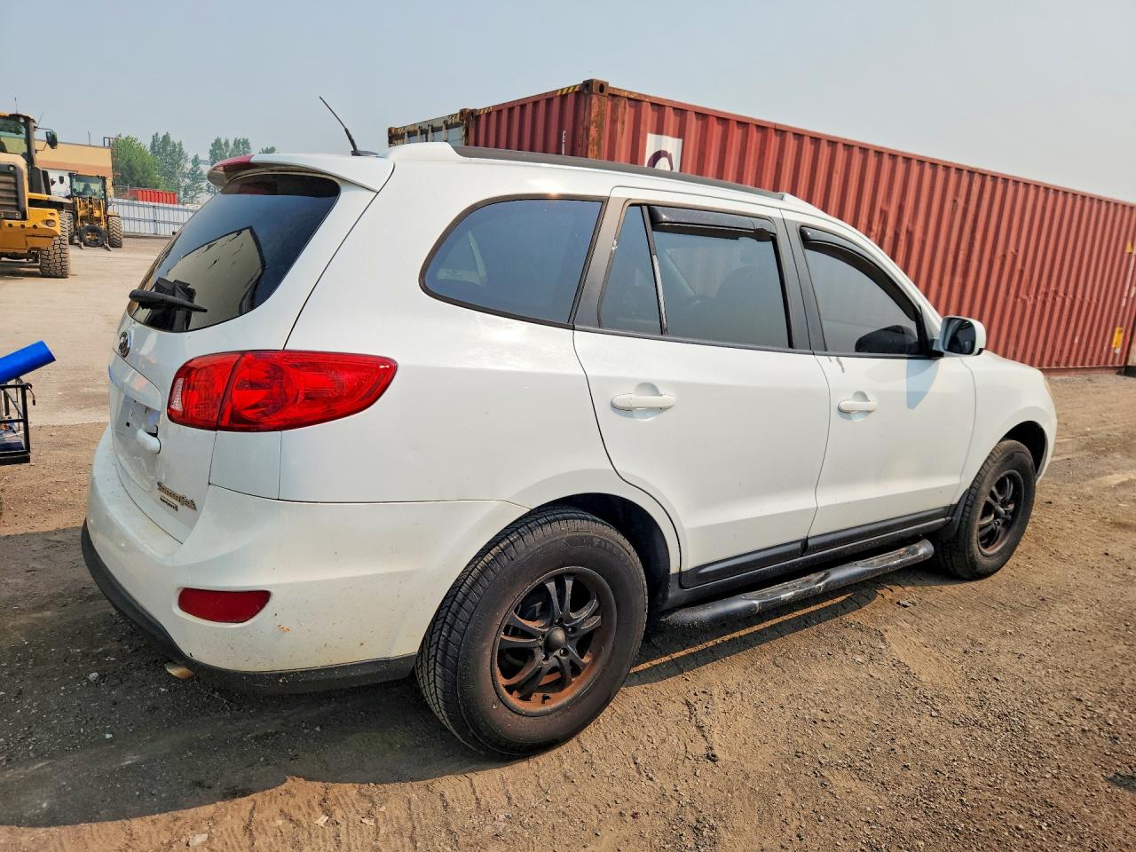 2009 Hyundai Santa Fe Gls White vin: 5NMSG13D89H284192