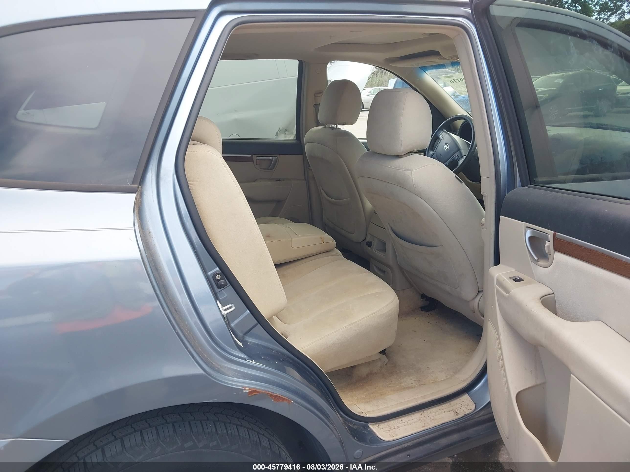 2009 Hyundai Santa Fe Gls Light Blue vin: 5NMSG13D89H286279