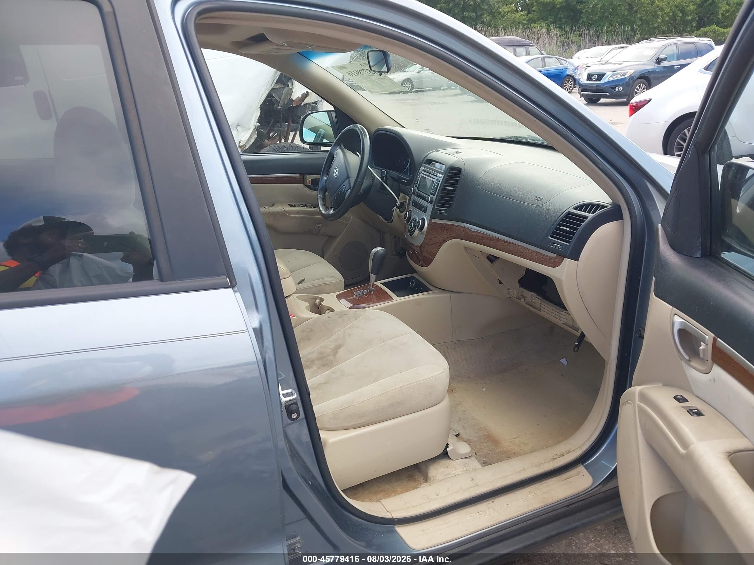 2009 Hyundai Santa Fe Gls Light Blue vin: 5NMSG13D89H286279