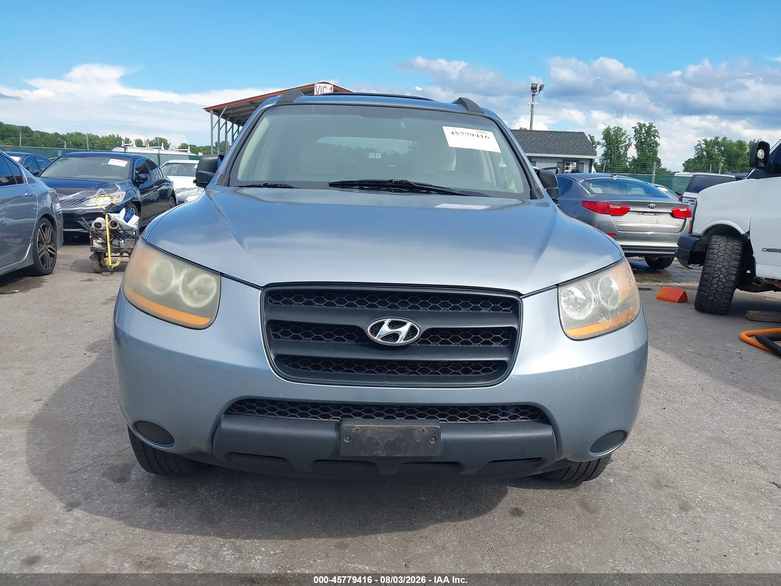 2009 Hyundai Santa Fe Gls Light Blue vin: 5NMSG13D89H286279