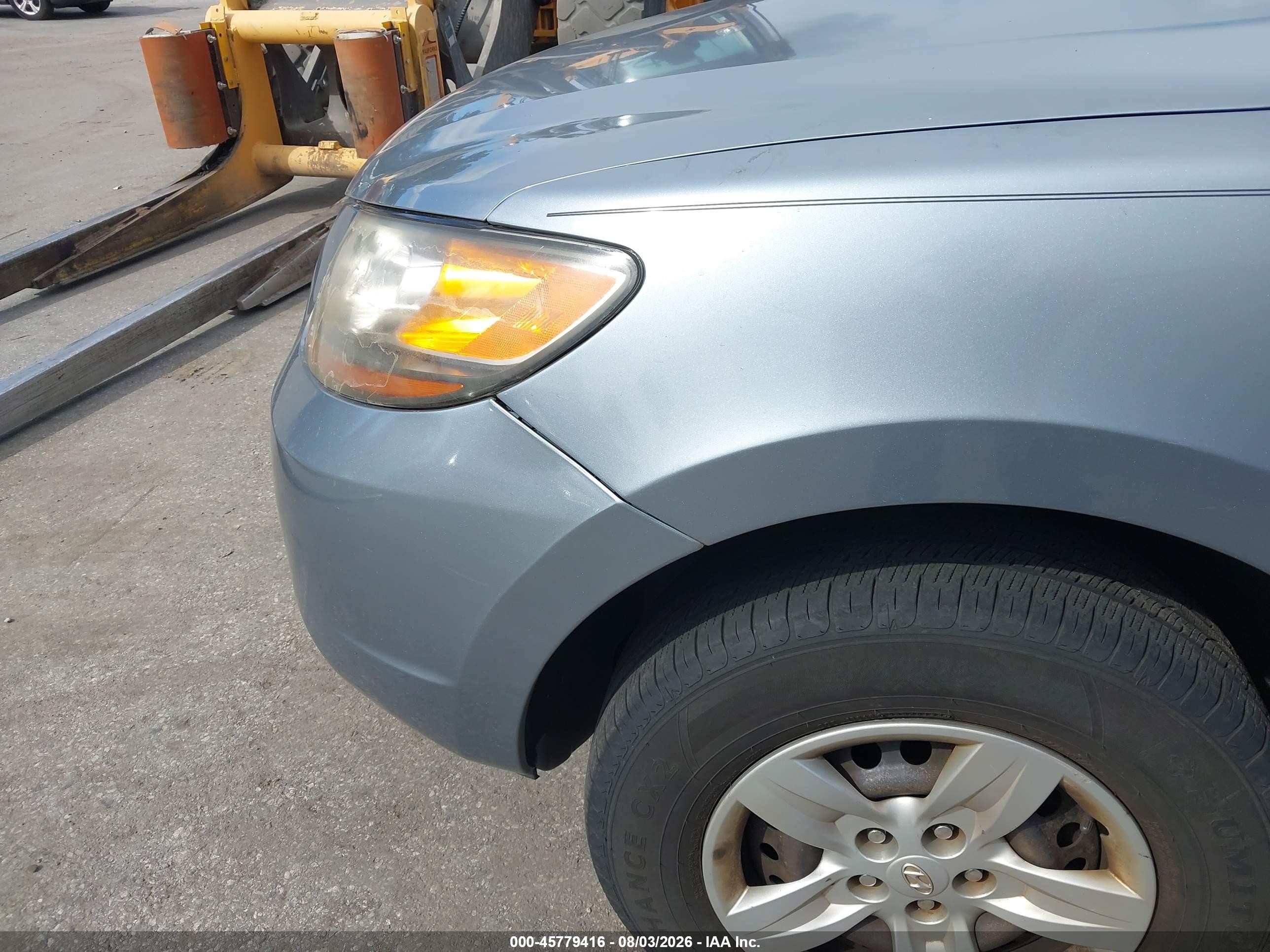 2009 Hyundai Santa Fe Gls Light Blue vin: 5NMSG13D89H286279