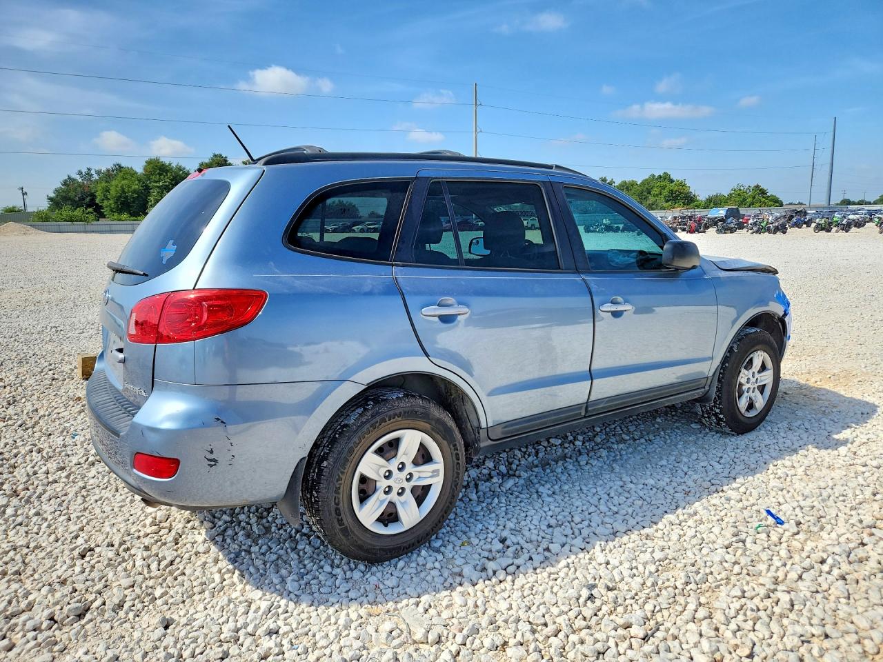 2009 Hyundai Santa Fe Gls Blue vin: 5NMSG13D89H310886