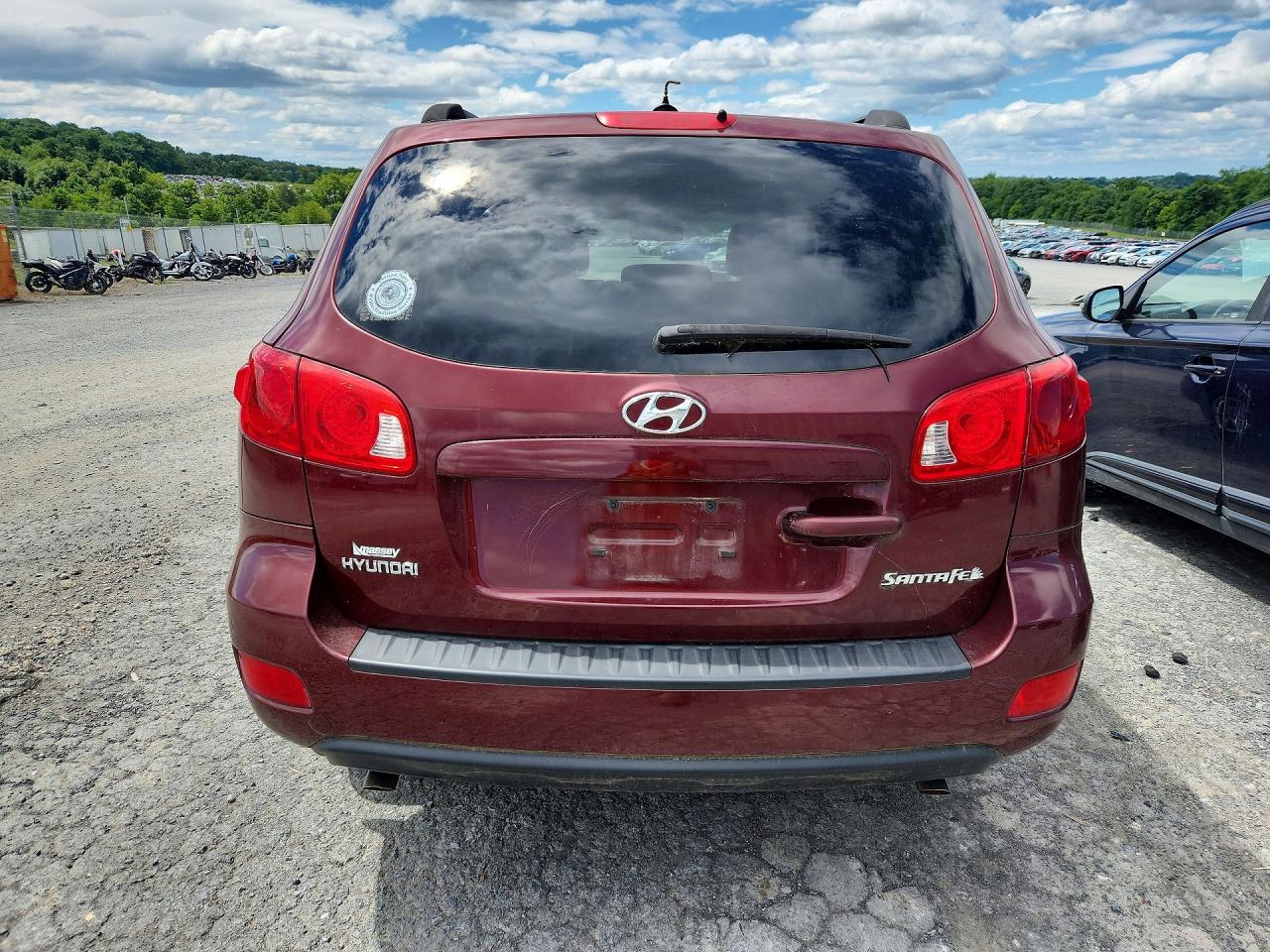 2009 Hyundai Santa Fe Gls Burgundy vin: 5NMSG13D89H326764