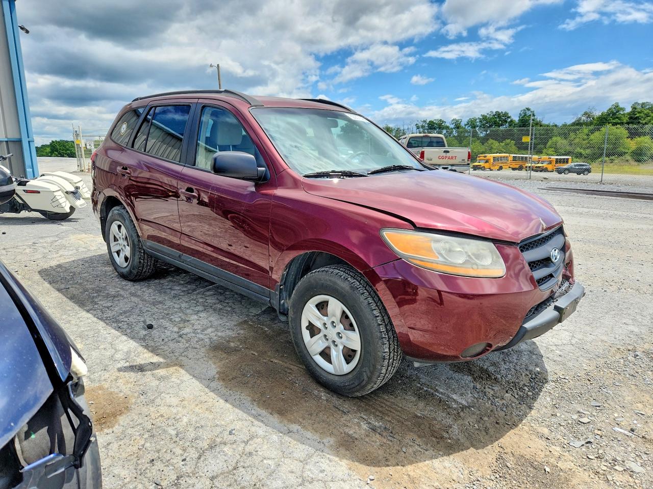 2009 Hyundai Santa Fe Gls Burgundy vin: 5NMSG13D89H326764