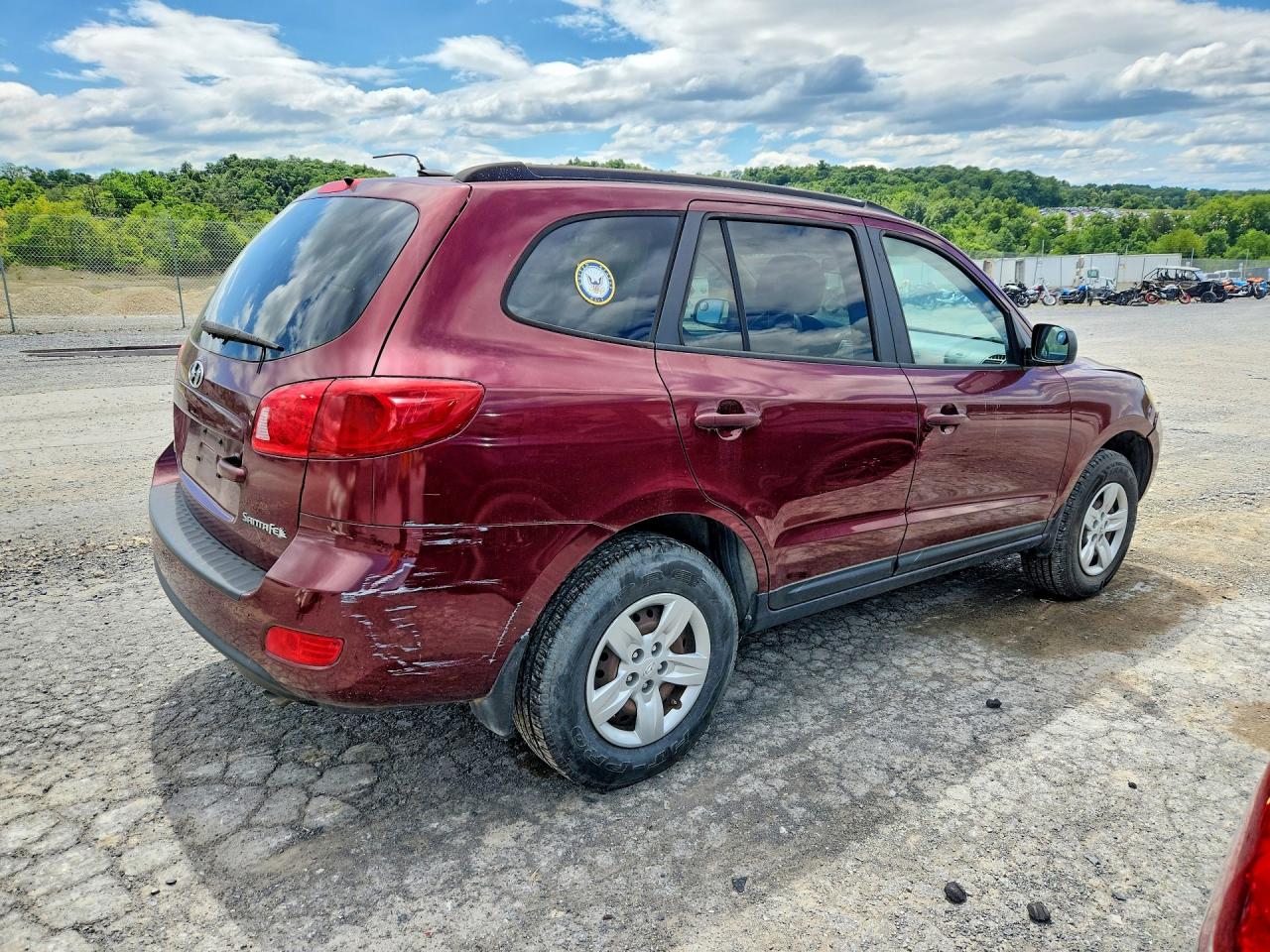 2009 Hyundai Santa Fe Gls Burgundy vin: 5NMSG13D89H326764