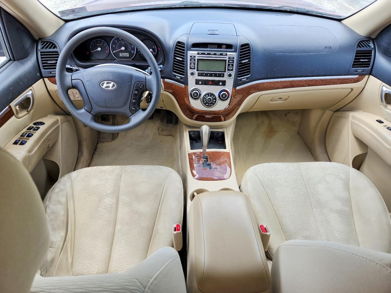 2009 Hyundai Santa Fe Gls Burgundy vin: 5NMSG13D89H326764