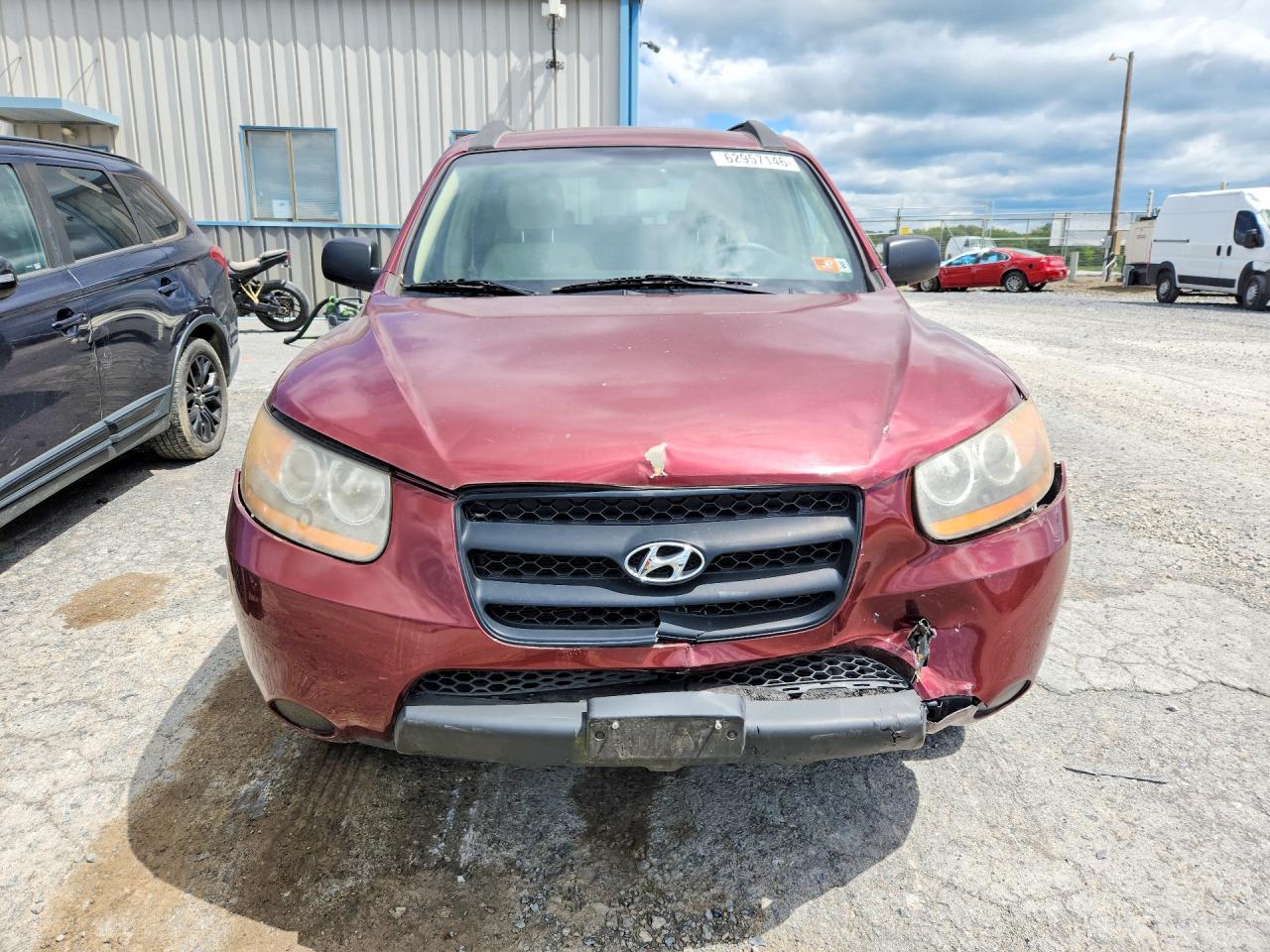 2009 Hyundai Santa Fe Gls Burgundy vin: 5NMSG13D89H326764