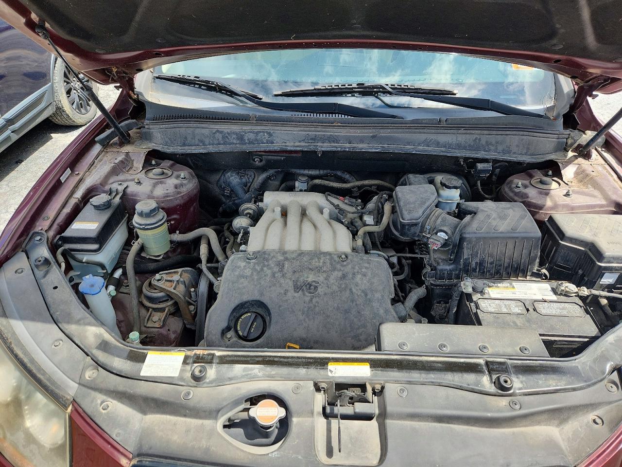 2009 Hyundai Santa Fe Gls Burgundy vin: 5NMSG13D89H326764