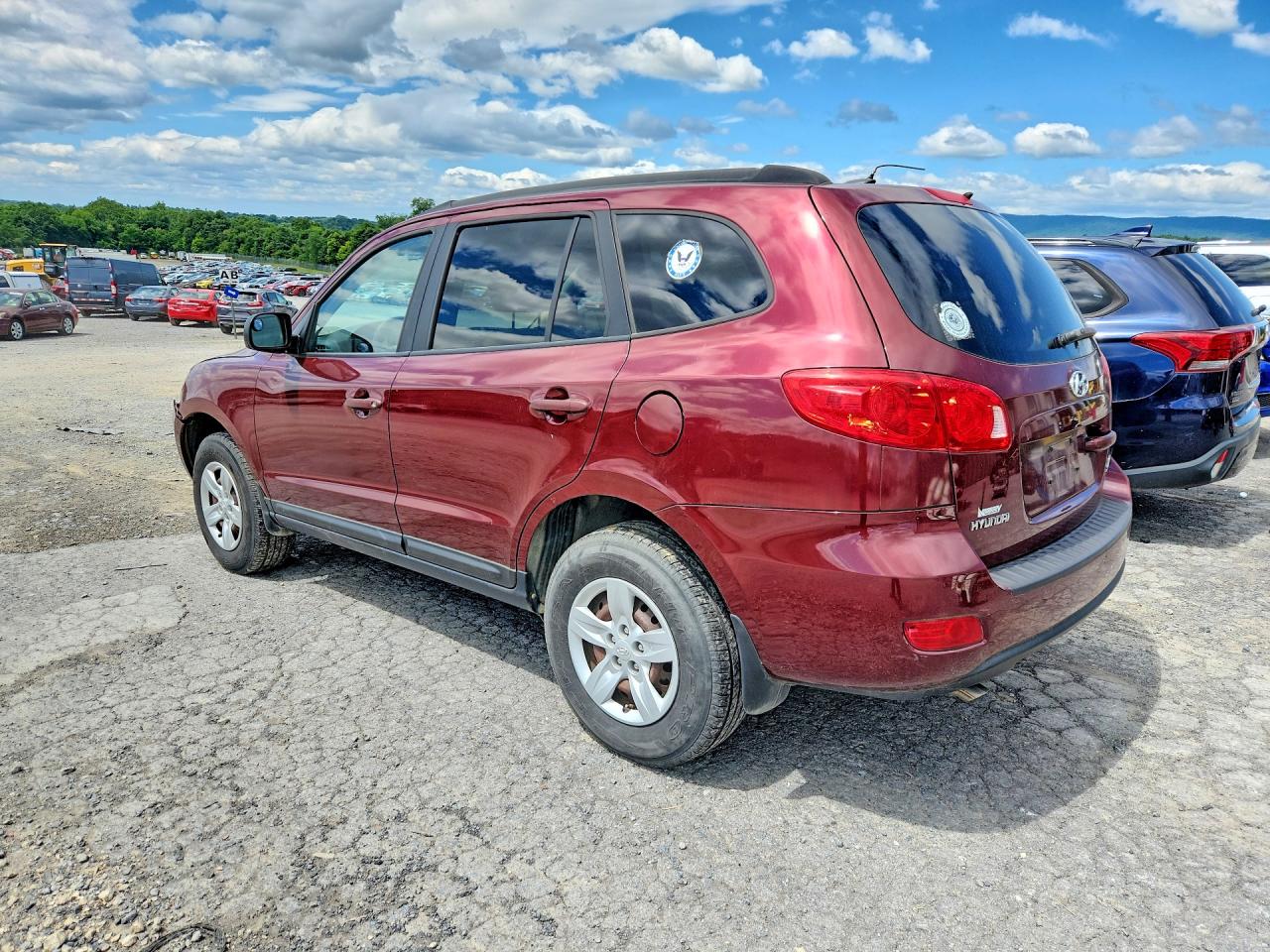 2009 Hyundai Santa Fe Gls Burgundy vin: 5NMSG13D89H326764