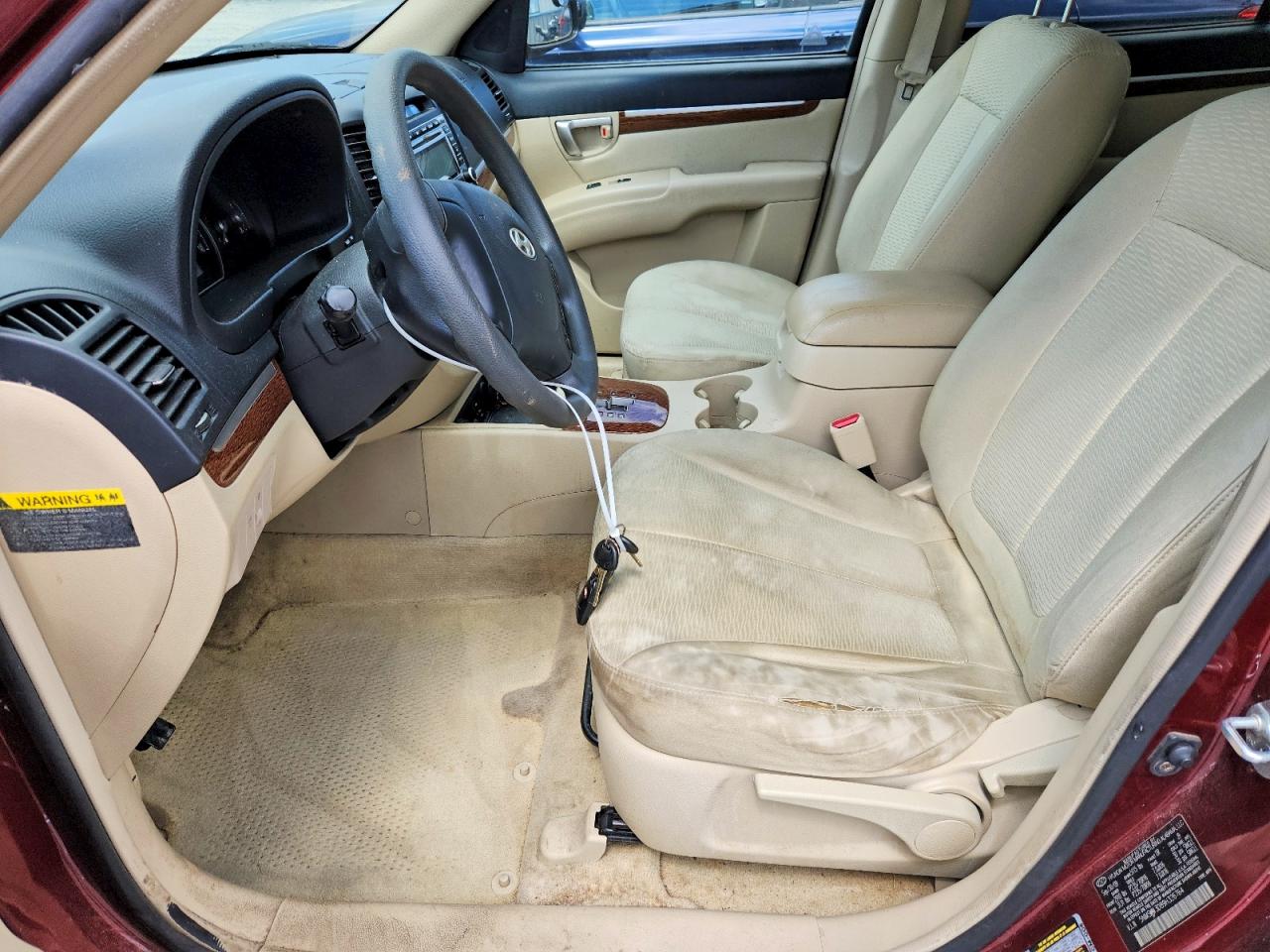 2009 Hyundai Santa Fe Gls Burgundy vin: 5NMSG13D89H326764