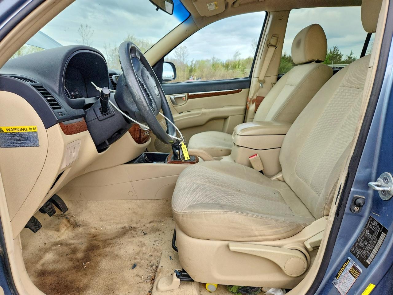 2009 Hyundai Santa Fe Blue vin: 5NMSG13D89H332631