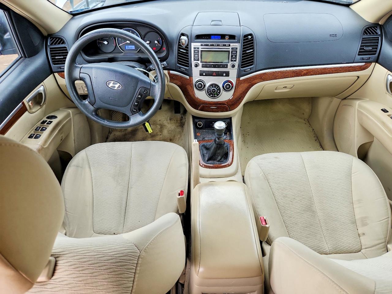2009 Hyundai Santa Fe Blue vin: 5NMSG13D89H332631