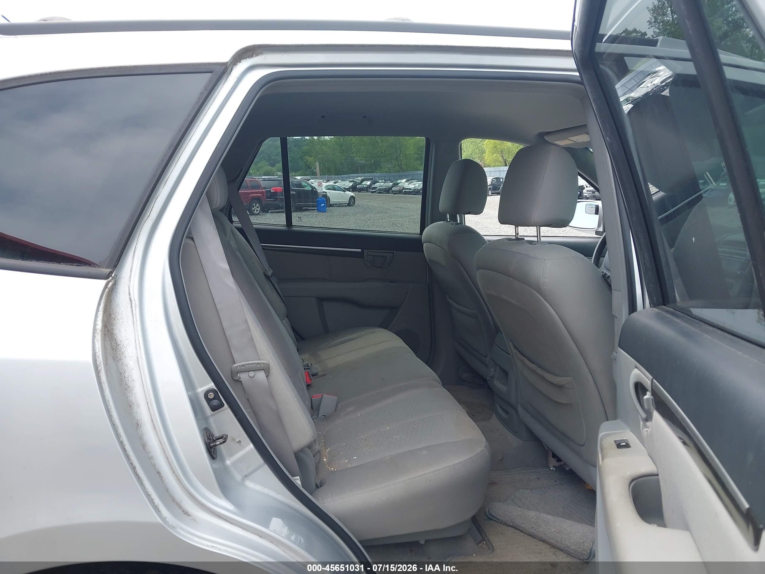 2007 Hyundai Santa Fe Gls Silver vin: 5NMSG13D97H002476
