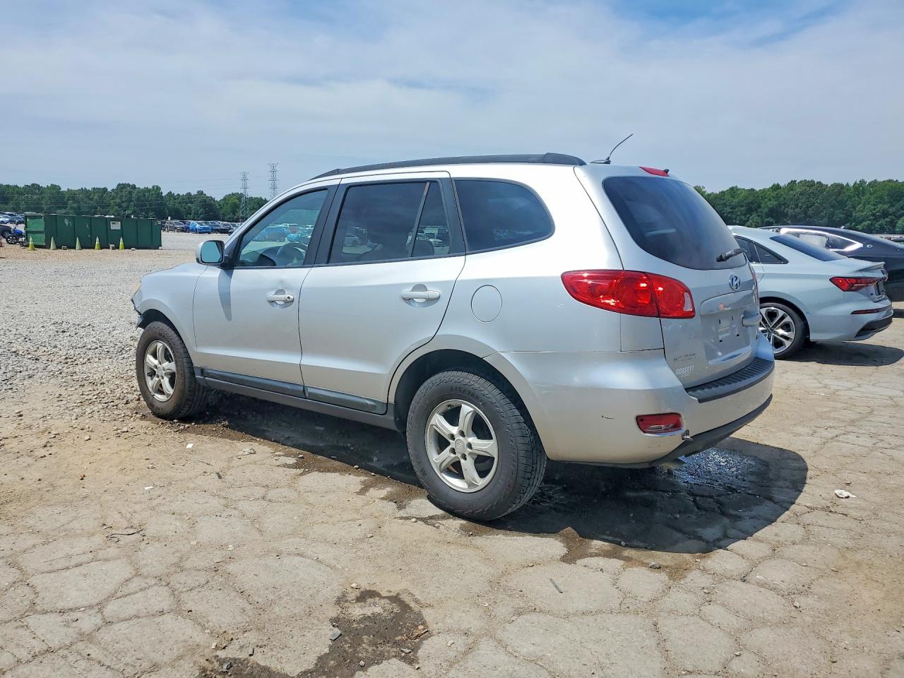 2008 Hyundai Santa Fe Gls Silver vin: 5NMSG13D98H132517