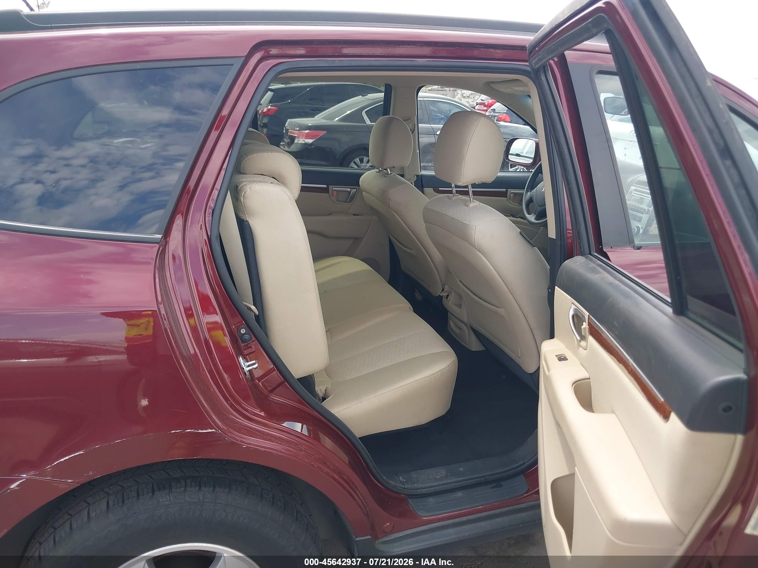 2008 Hyundai Santa Fe Gls Maroon vin: 5NMSG13D98H164447