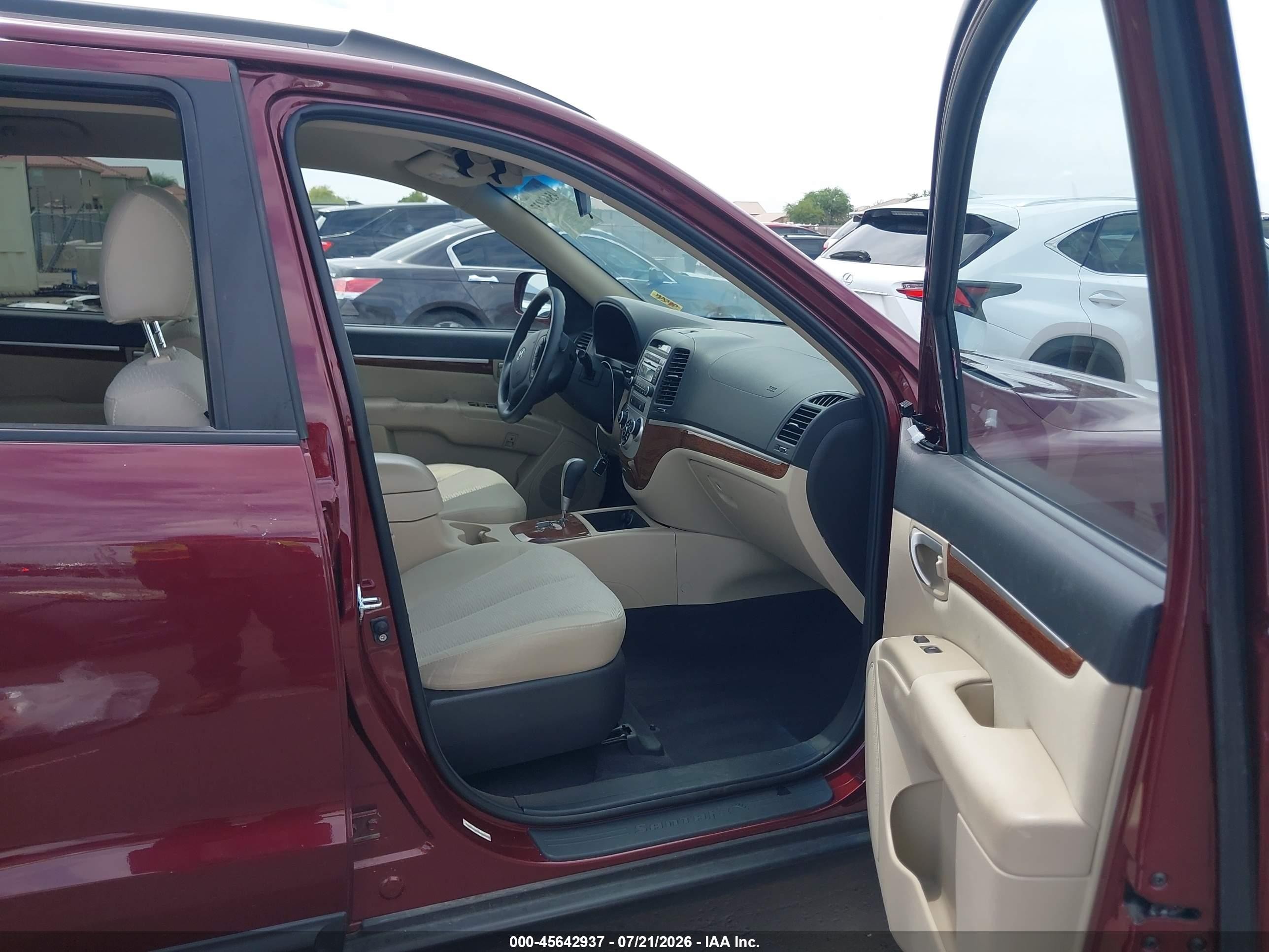 2008 Hyundai Santa Fe Gls Maroon vin: 5NMSG13D98H164447