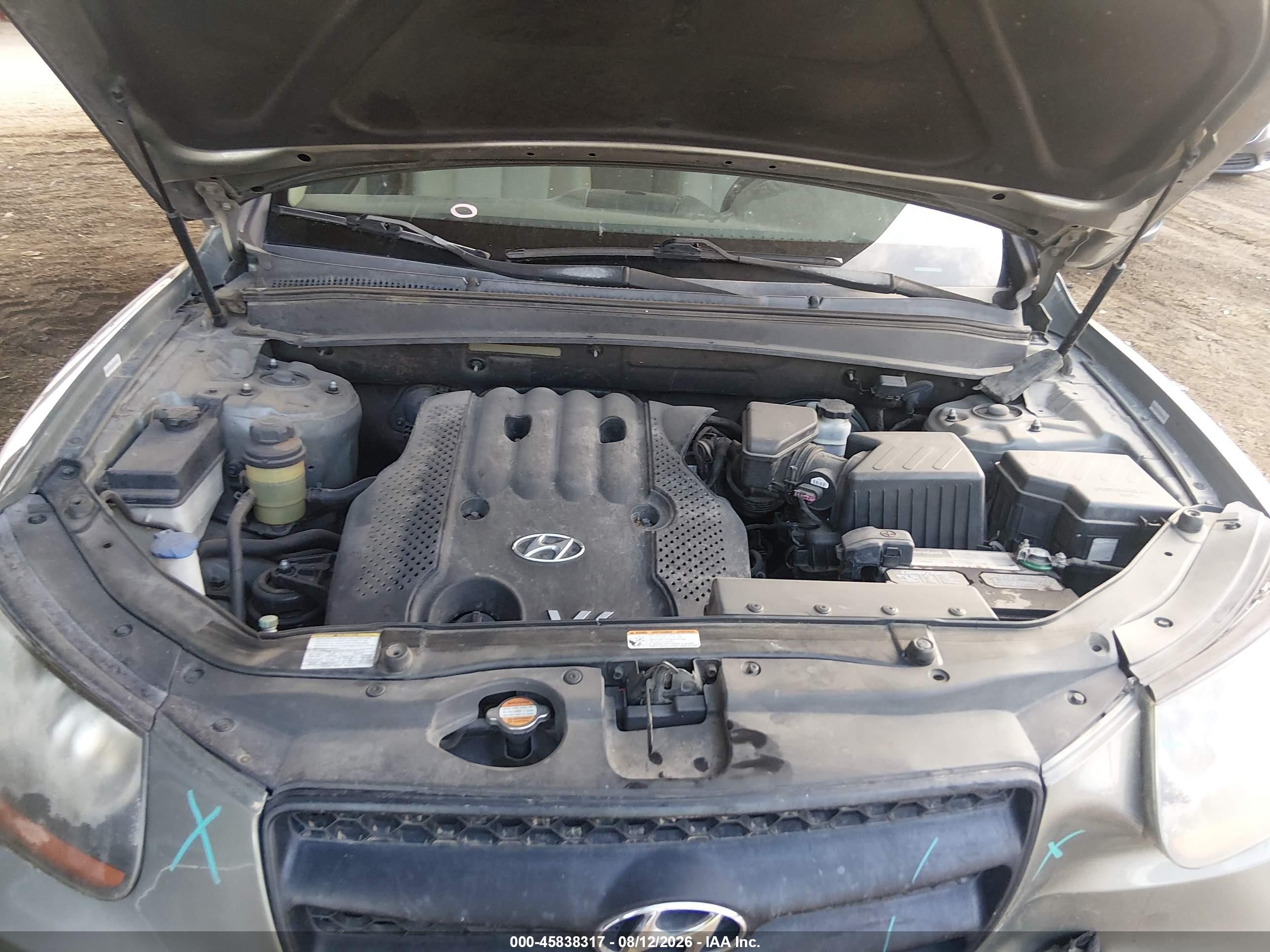2008 Hyundai Santa Fe Gls Green vin: 5NMSG13D98H185458