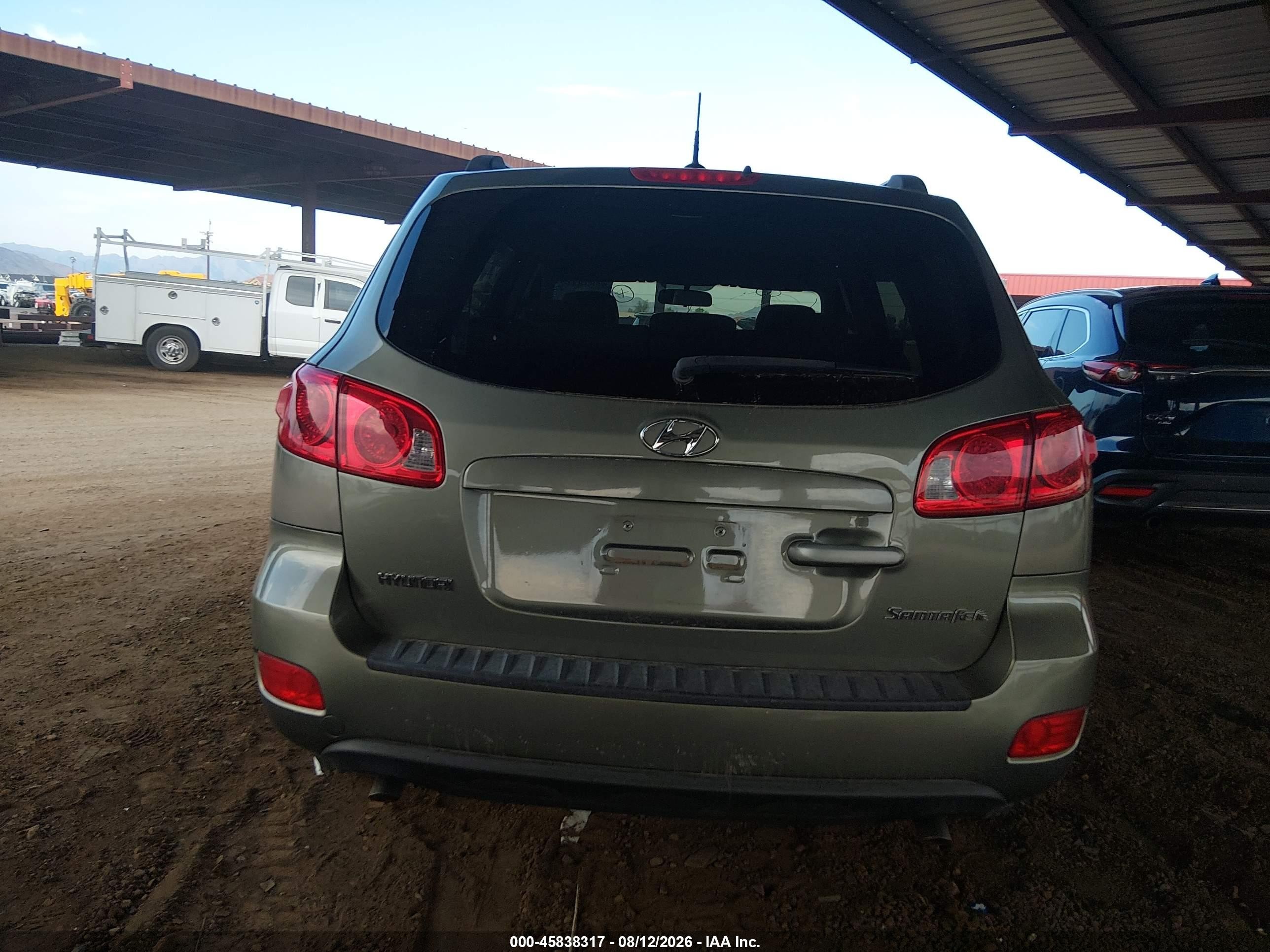 2008 Hyundai Santa Fe Gls Green vin: 5NMSG13D98H185458