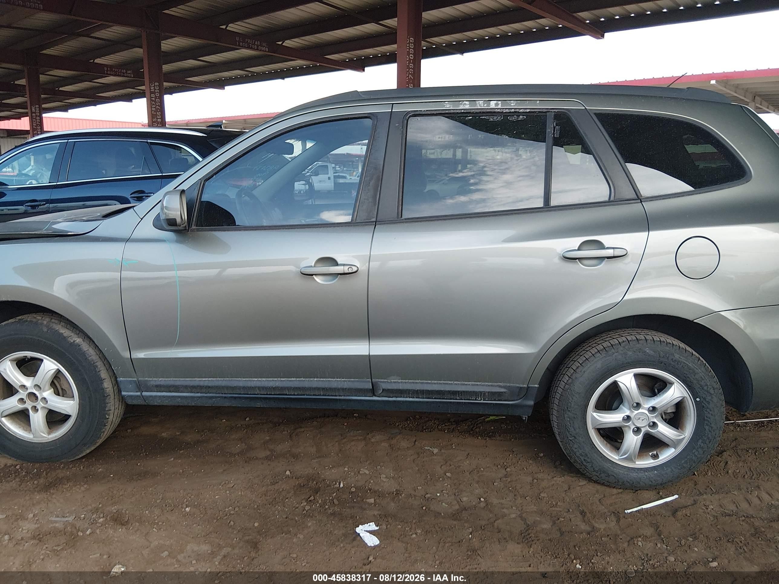 2008 Hyundai Santa Fe Gls Green vin: 5NMSG13D98H185458