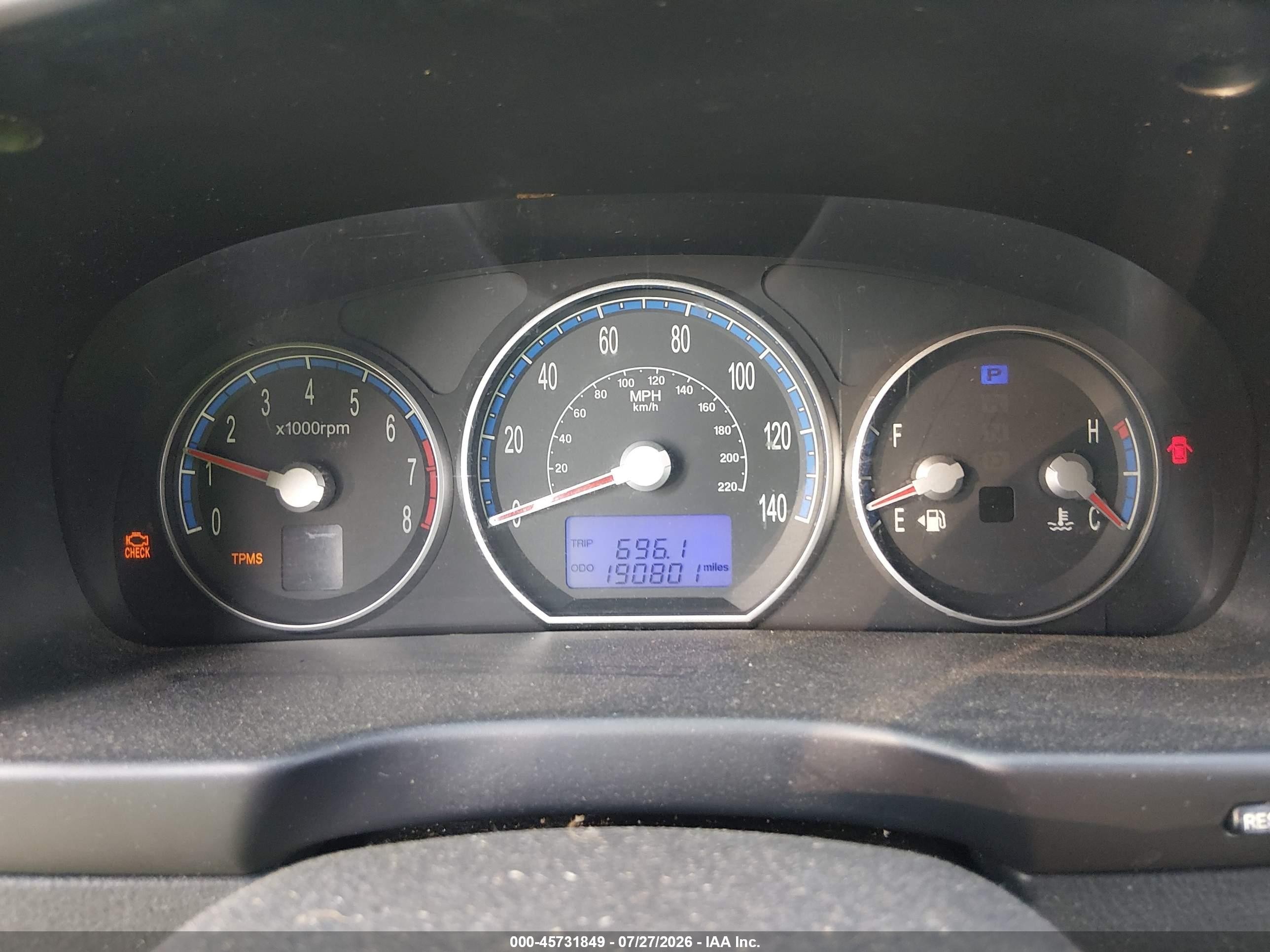 2008 Hyundai Santa Fe Gls Burgundy vin: 5NMSG13D98H196217