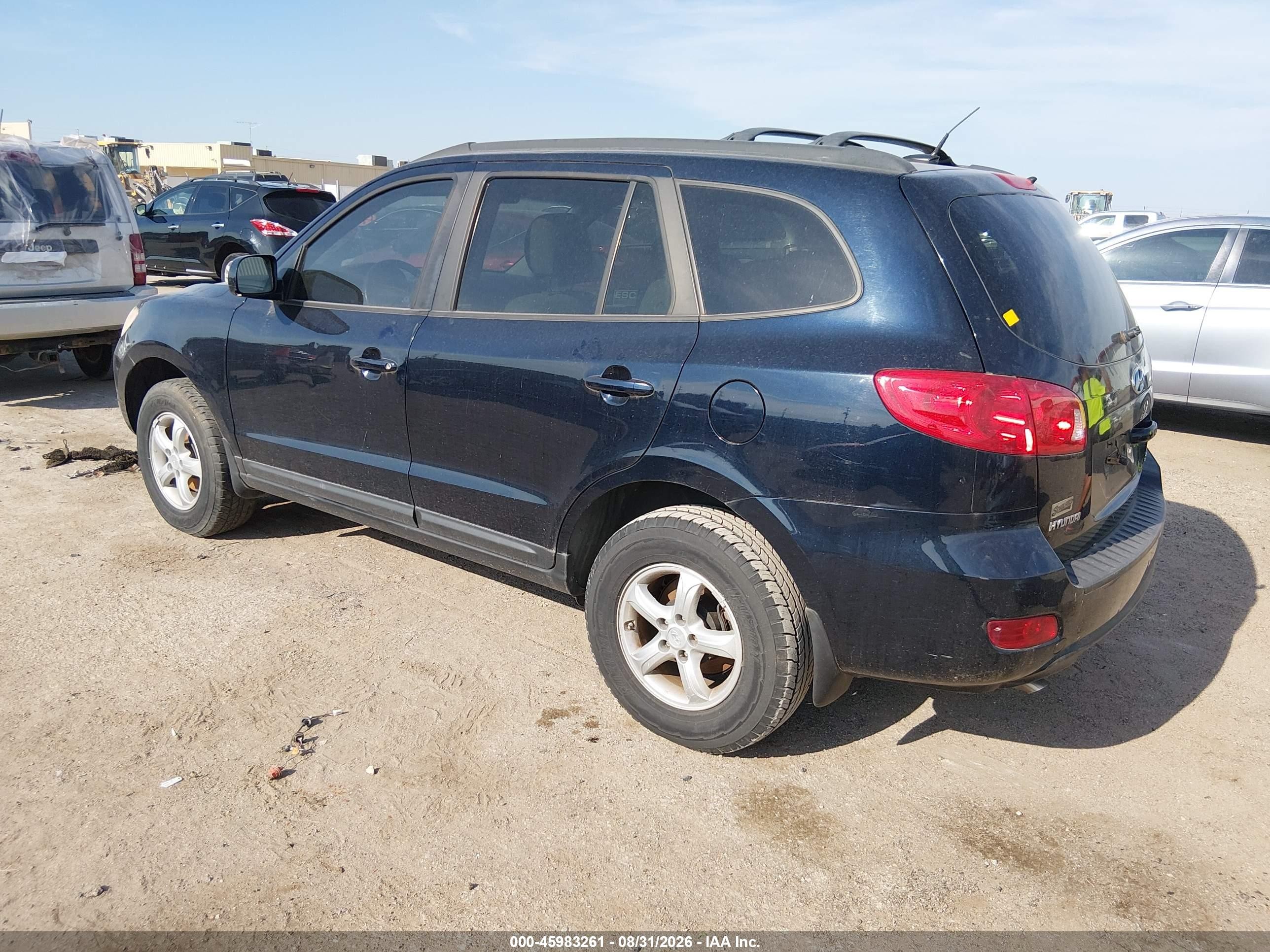 2008 Hyundai Santa Fe Gls Blue vin: 5NMSG13D98H225554