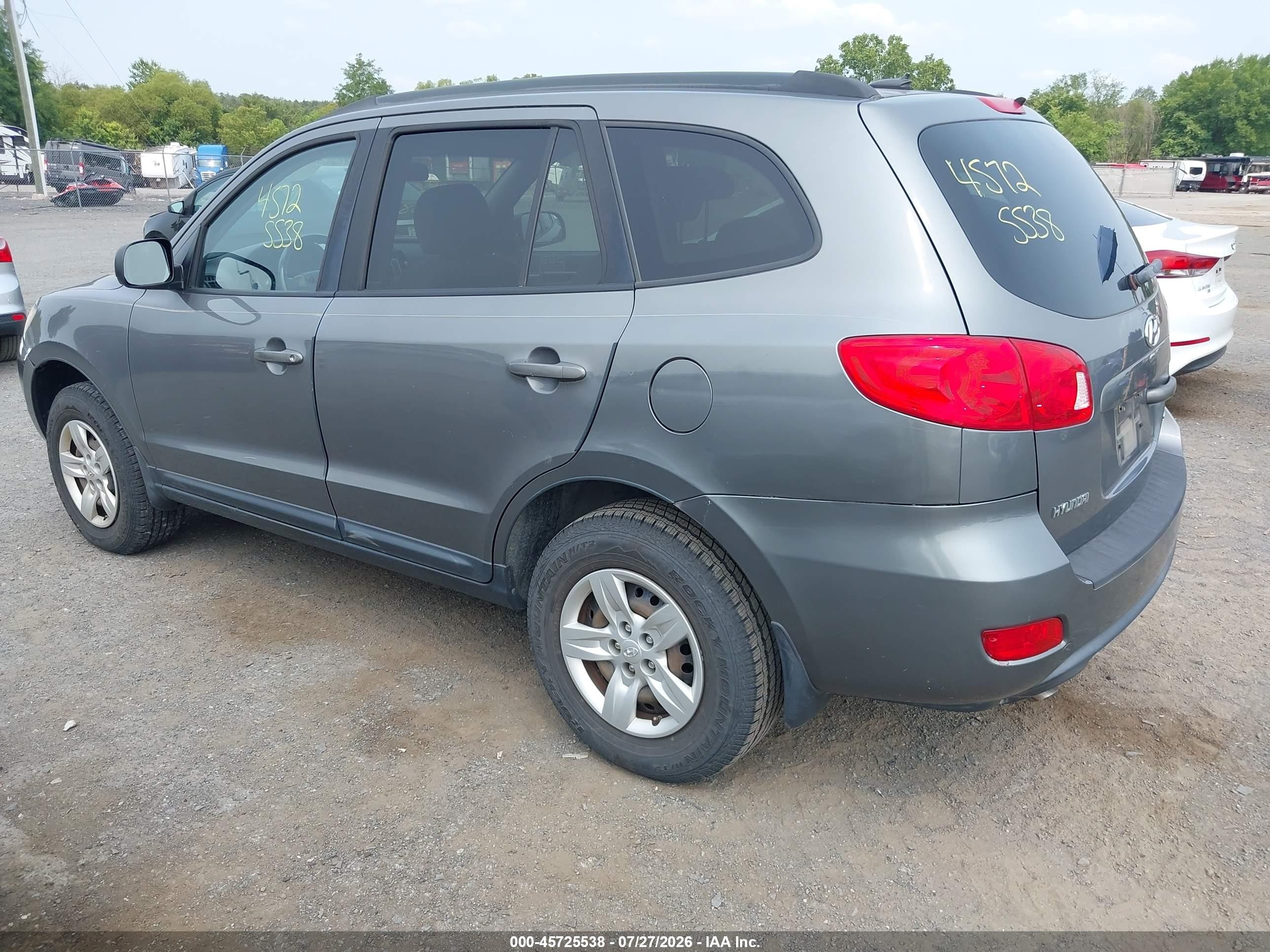 2009 Hyundai Santa Fe Gls Gray vin: 5NMSG13D99H233512
