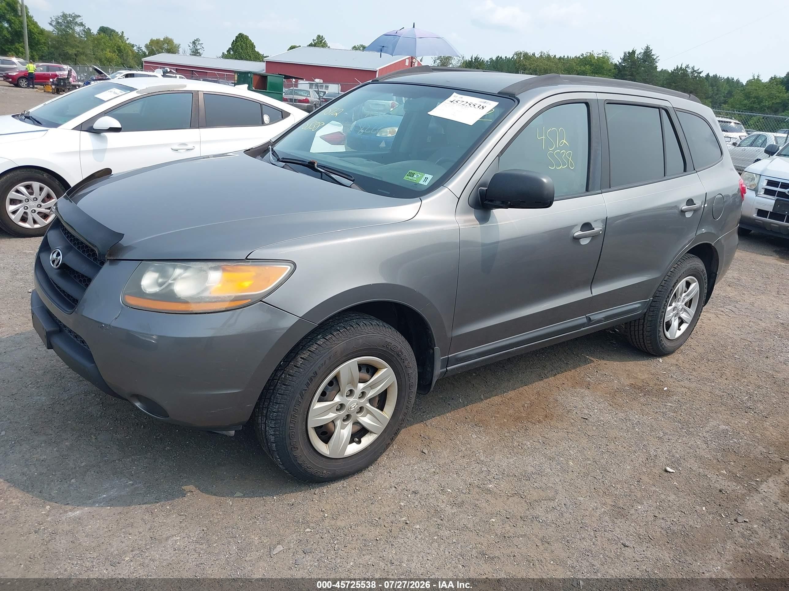 2009 Hyundai Santa Fe Gls Gray vin: 5NMSG13D99H233512