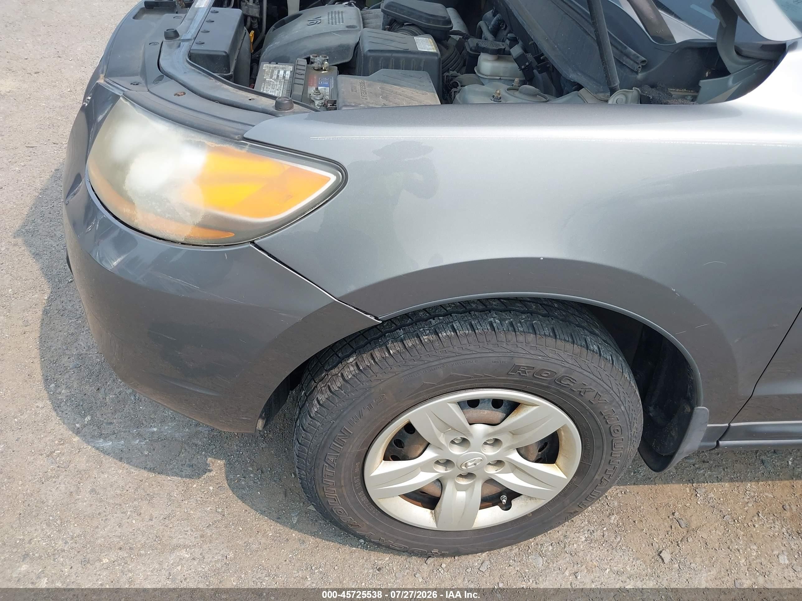 2009 Hyundai Santa Fe Gls Gray vin: 5NMSG13D99H233512
