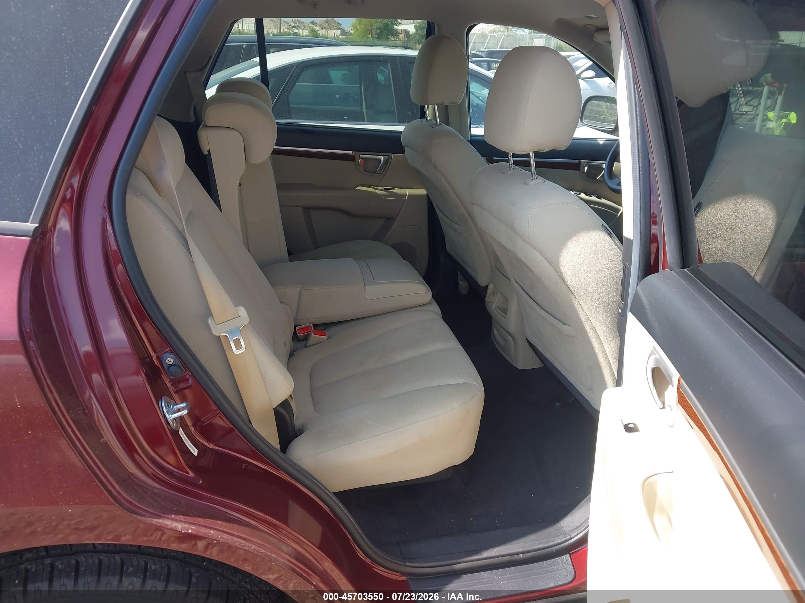 2009 Hyundai Santa Fe Gls Темно-бордовый vin: 5NMSG13D99H265540