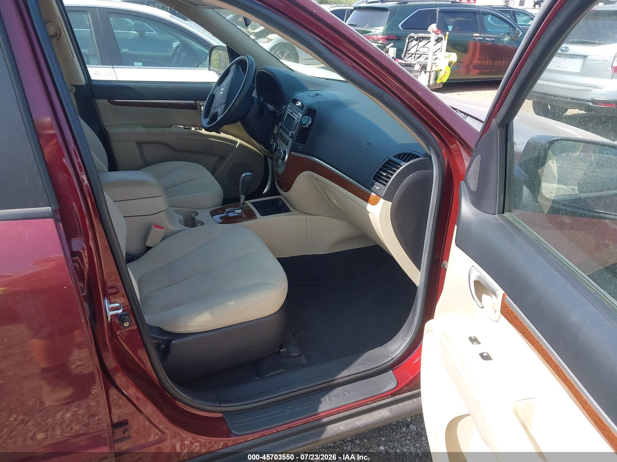 2009 Hyundai Santa Fe Gls Темно-бордовый vin: 5NMSG13D99H265540