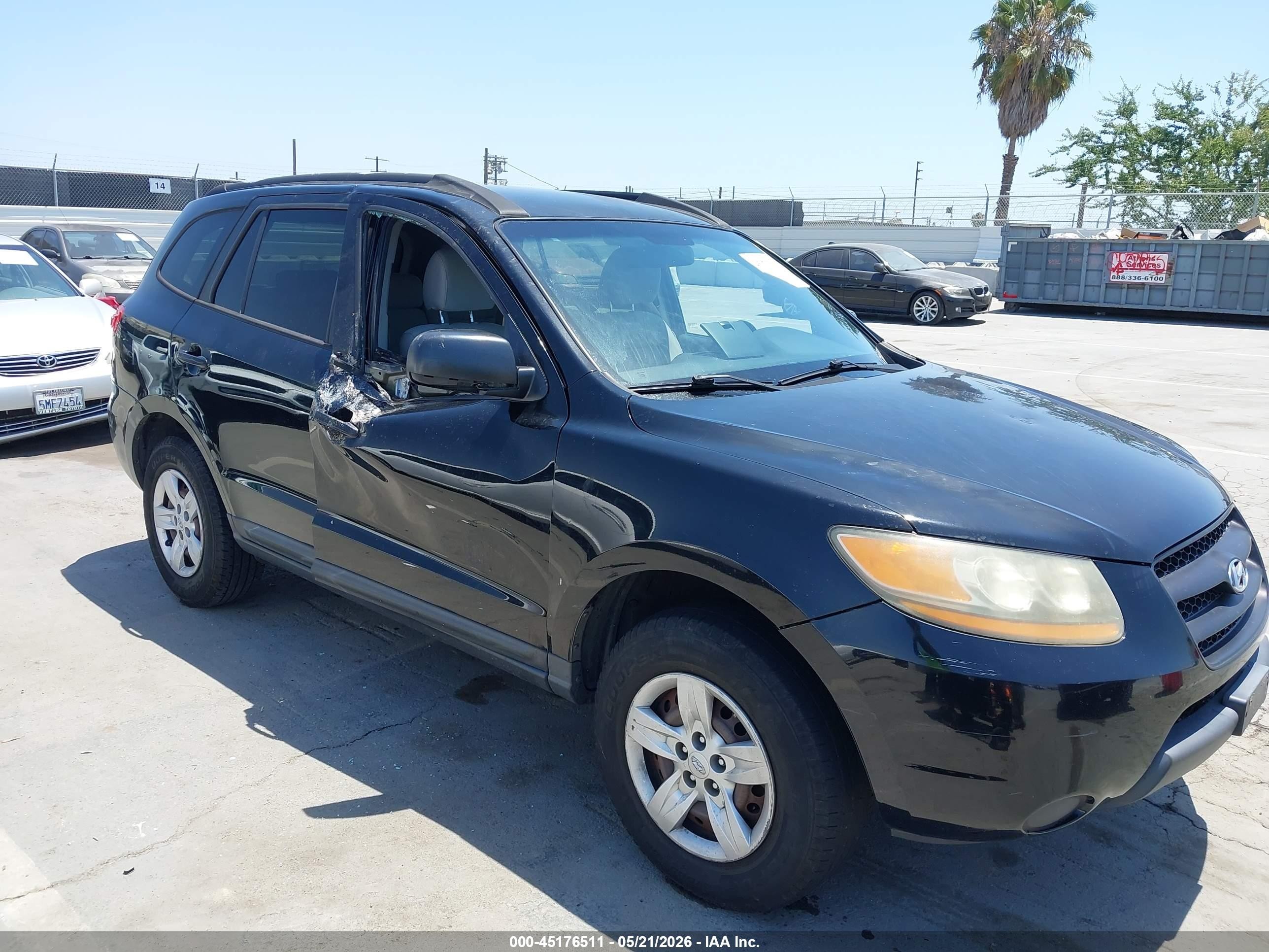 2009 Hyundai Santa Fe Gls Black vin: 5NMSG13D99H302019
