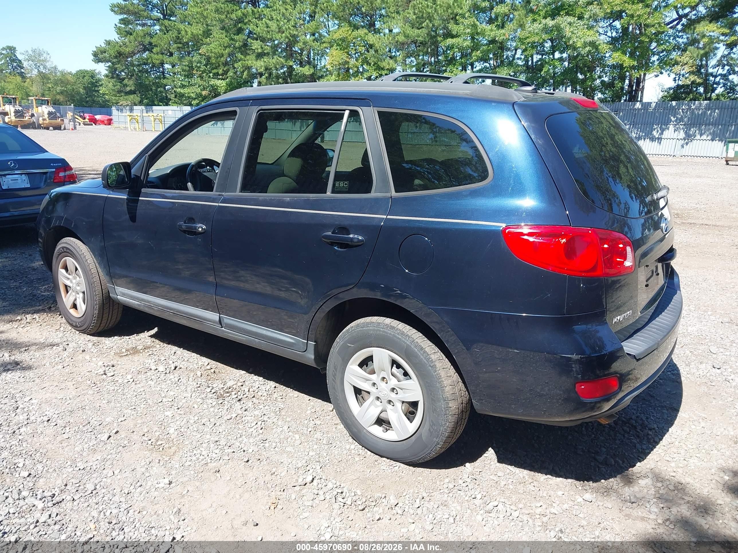 2009 Hyundai Santa Fe Gls Black vin: 5NMSG13D99H312324