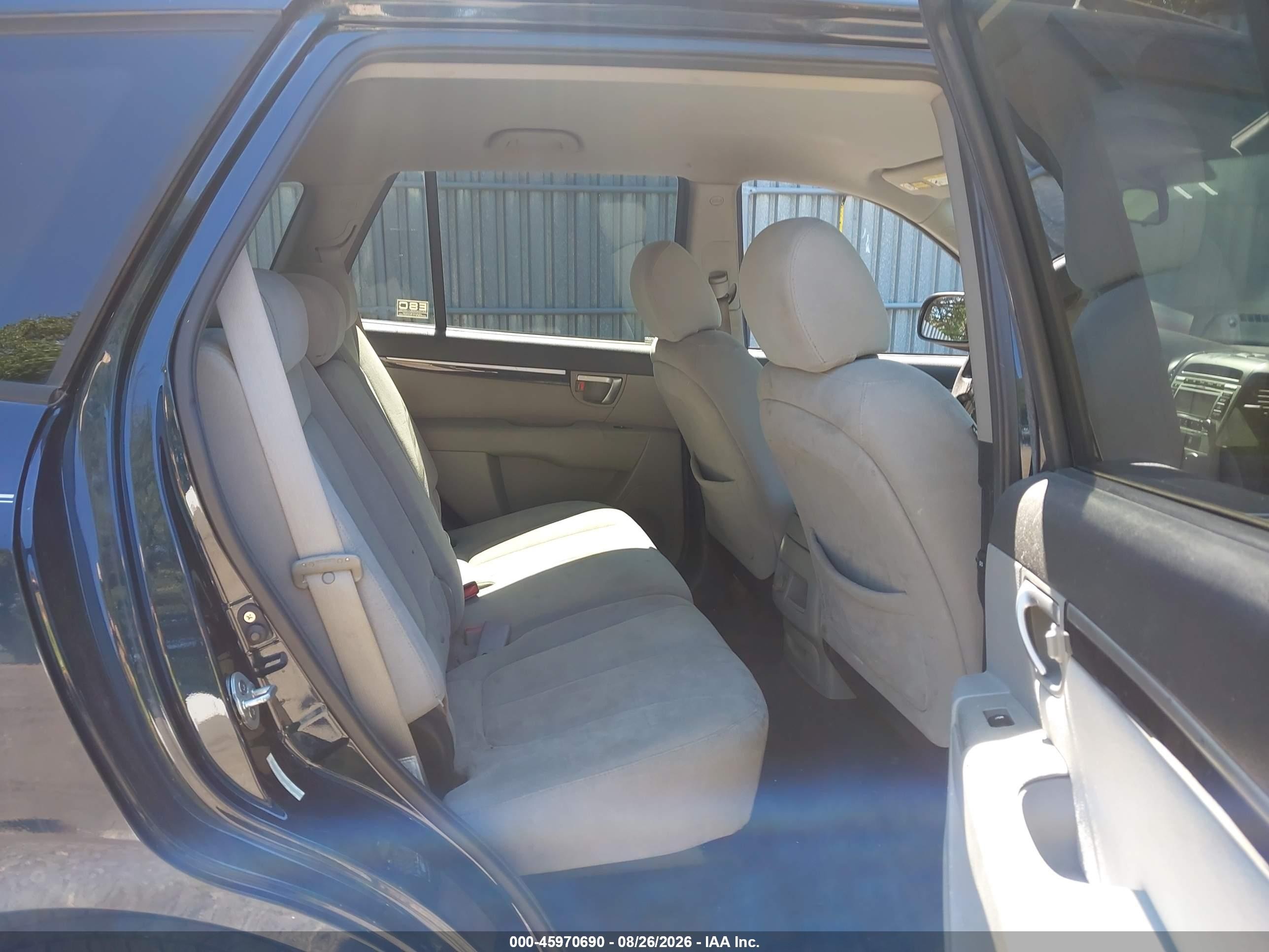2009 Hyundai Santa Fe Gls Black vin: 5NMSG13D99H312324