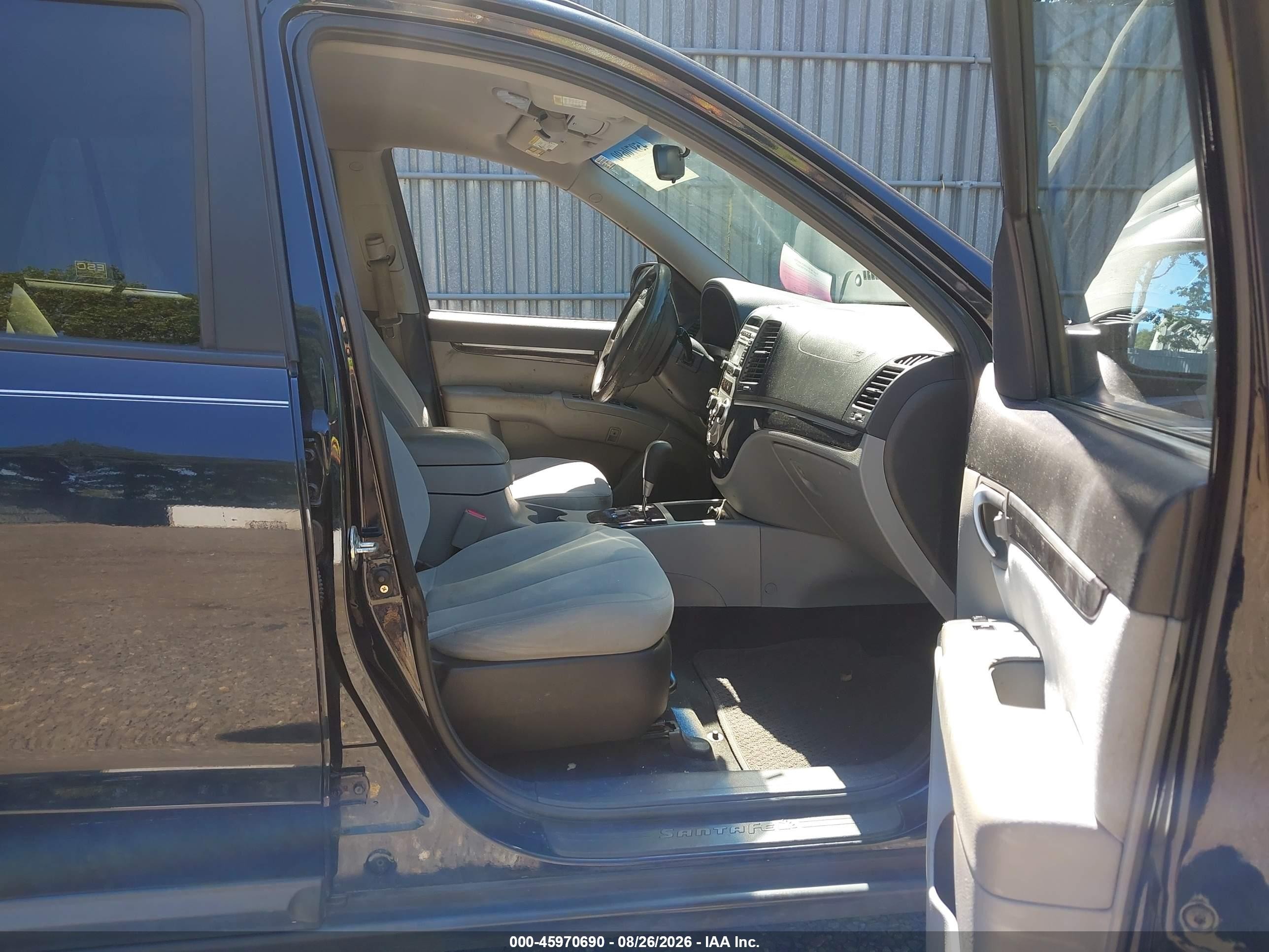 2009 Hyundai Santa Fe Gls Black vin: 5NMSG13D99H312324