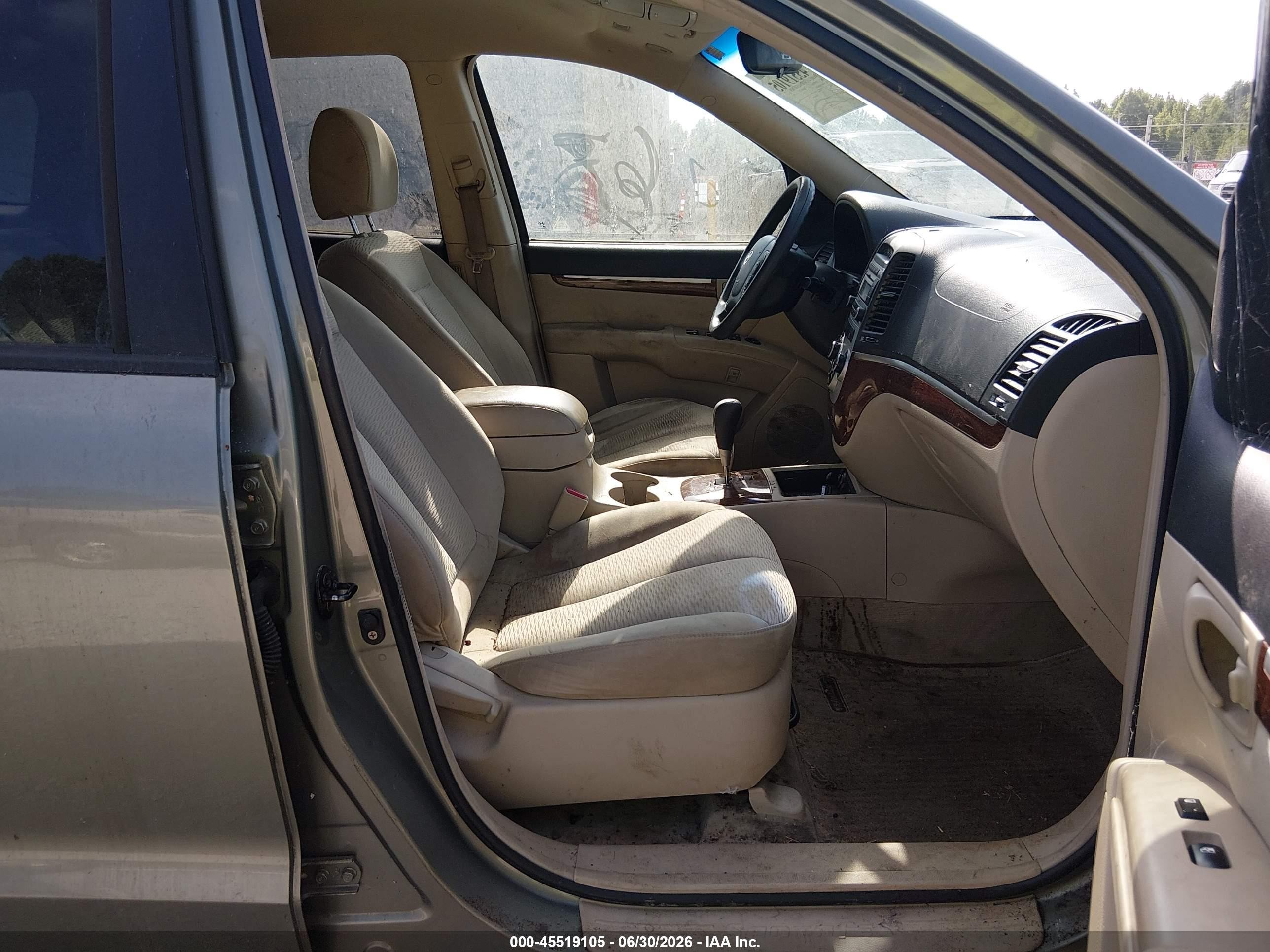 2007 Hyundai Santa Fe Gls Green vin: 5NMSG13DX7H037236