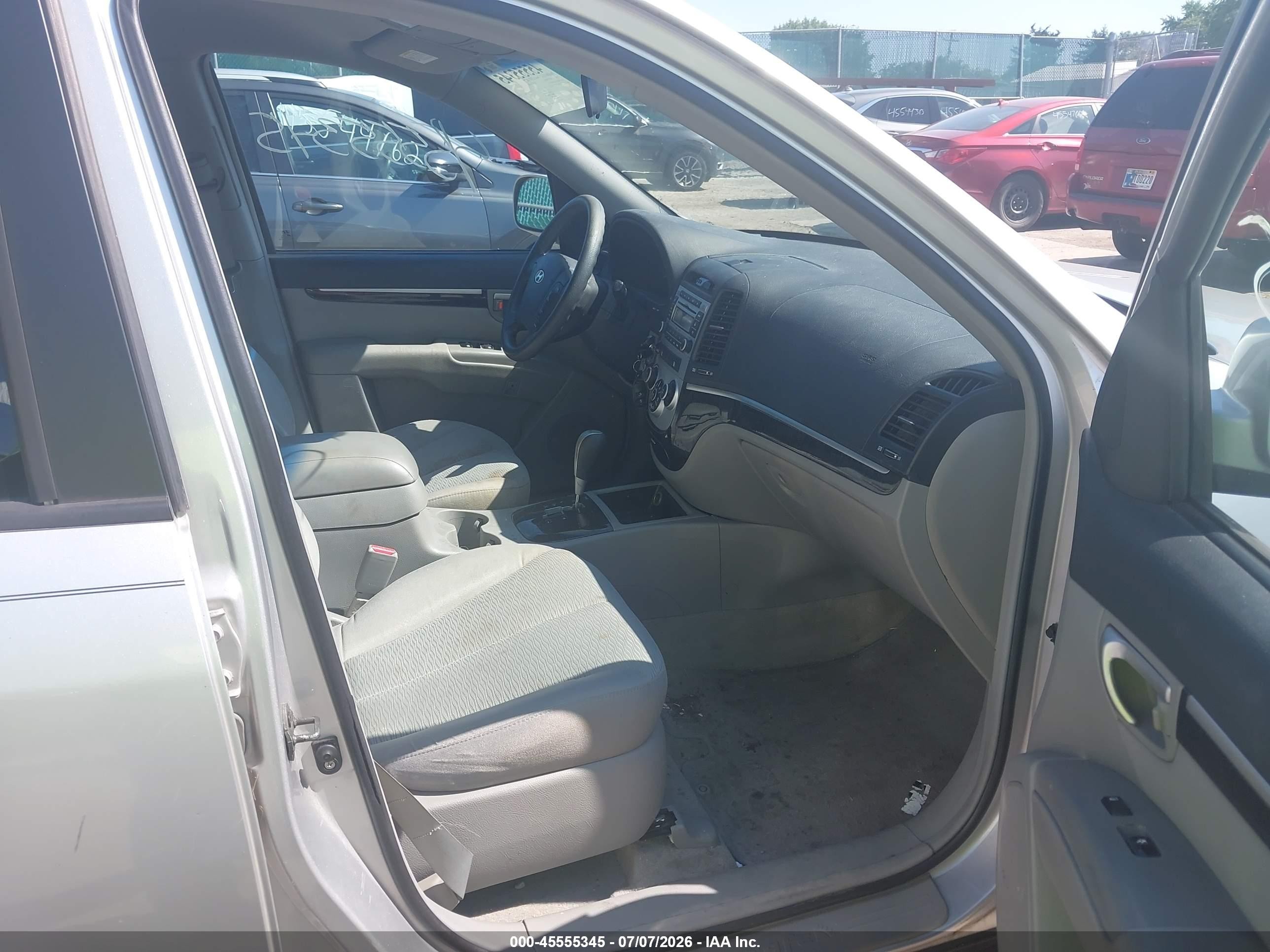 2007 Hyundai Santa Fe Gls Silver vin: 5NMSG13DX7H063657