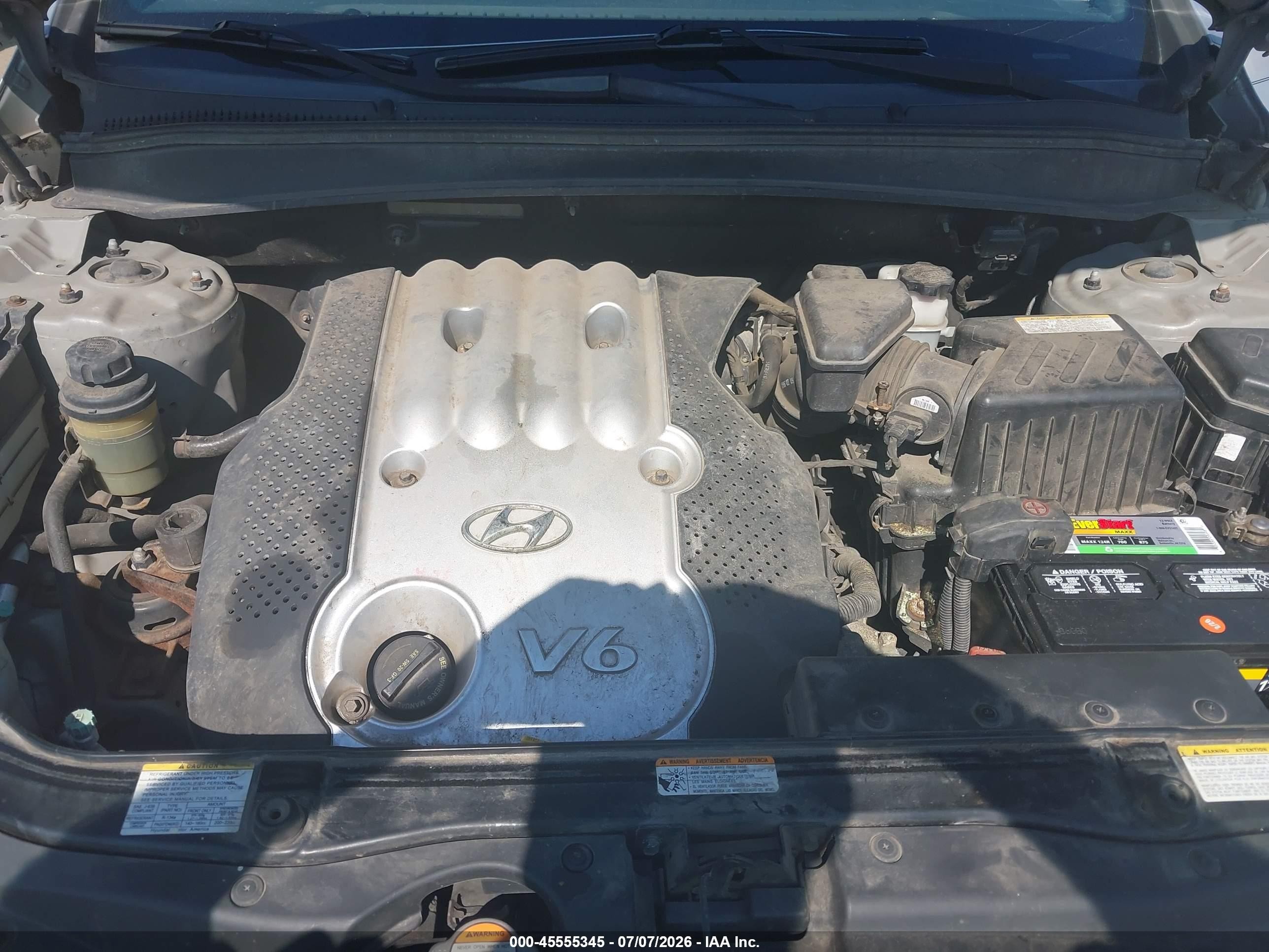 2007 Hyundai Santa Fe Gls Silver vin: 5NMSG13DX7H063657