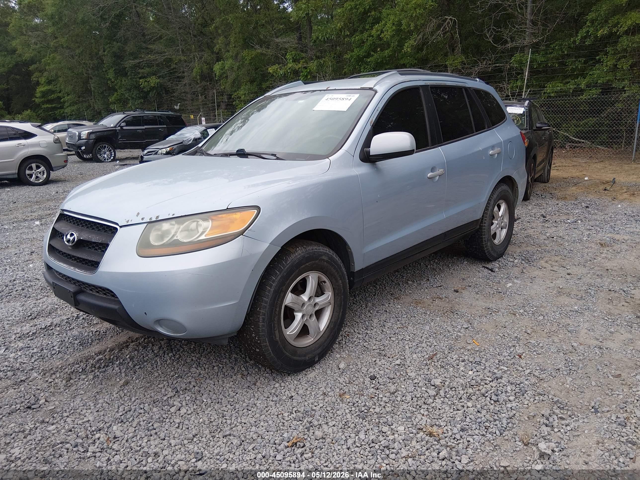2007 Hyundai Santa Fe Gls Blue vin: 5NMSG13DX7H083178