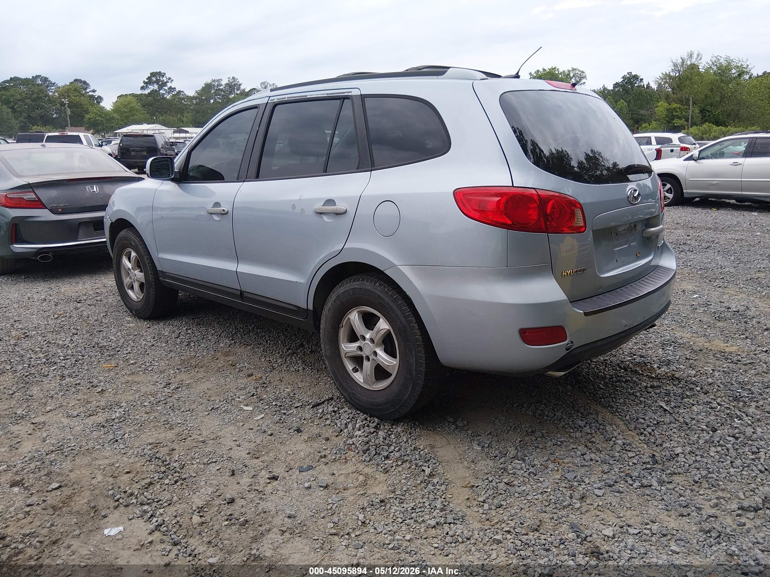 2007 Hyundai Santa Fe Gls Blue vin: 5NMSG13DX7H083178