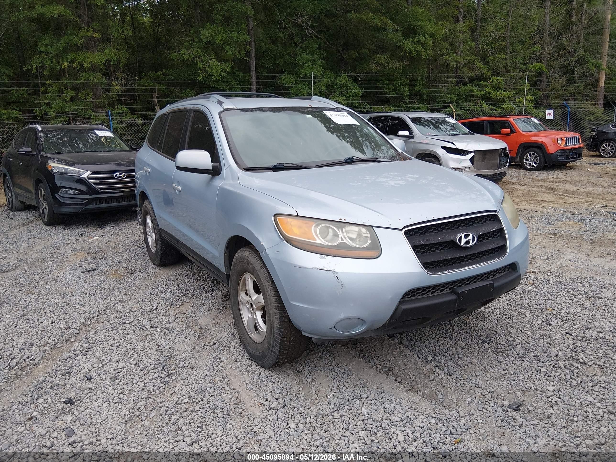 2007 Hyundai Santa Fe Gls Blue vin: 5NMSG13DX7H083178