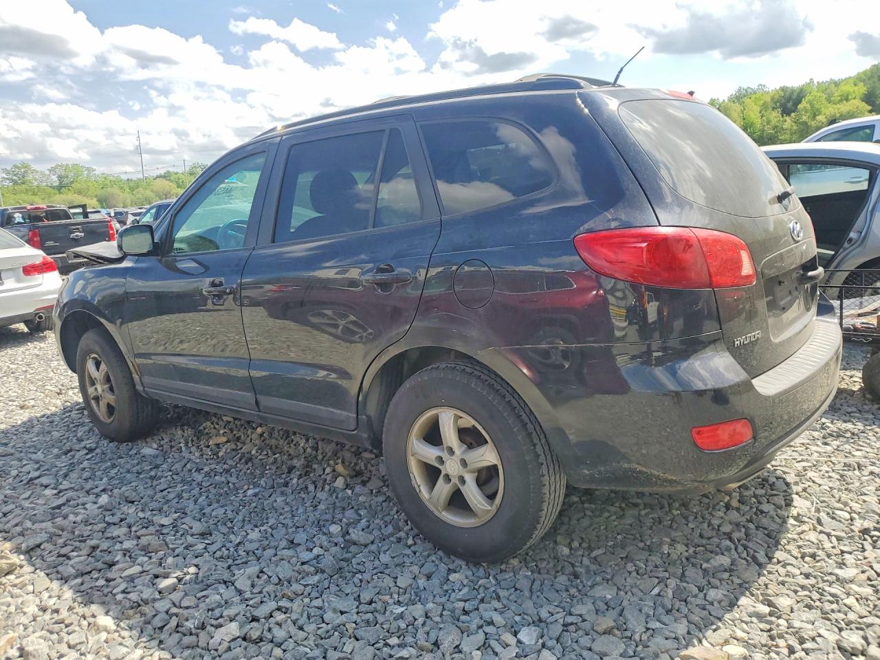 2007 Hyundai Santa Fe Gls Черный vin: 5NMSG13DX7H110525