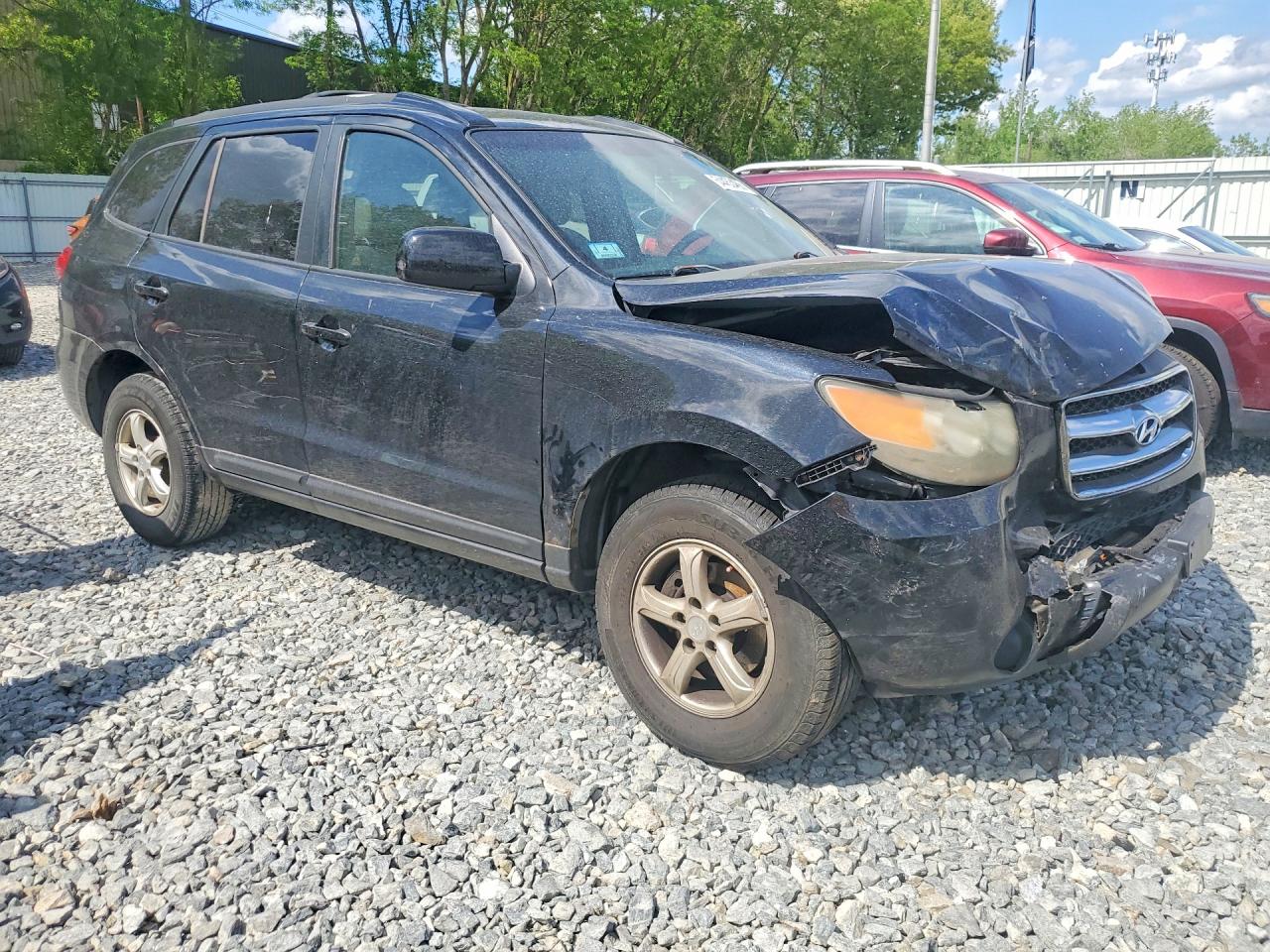 2007 Hyundai Santa Fe Gls Черный vin: 5NMSG13DX7H110525