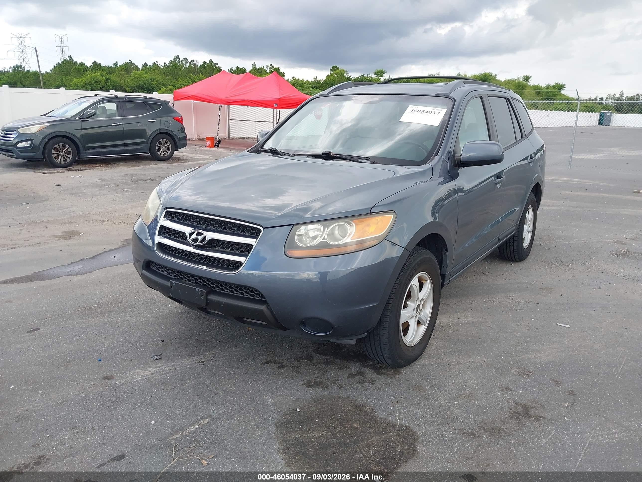 2007 Hyundai Santa Fe Gls Серый vin: 5NMSG13DX7H114865